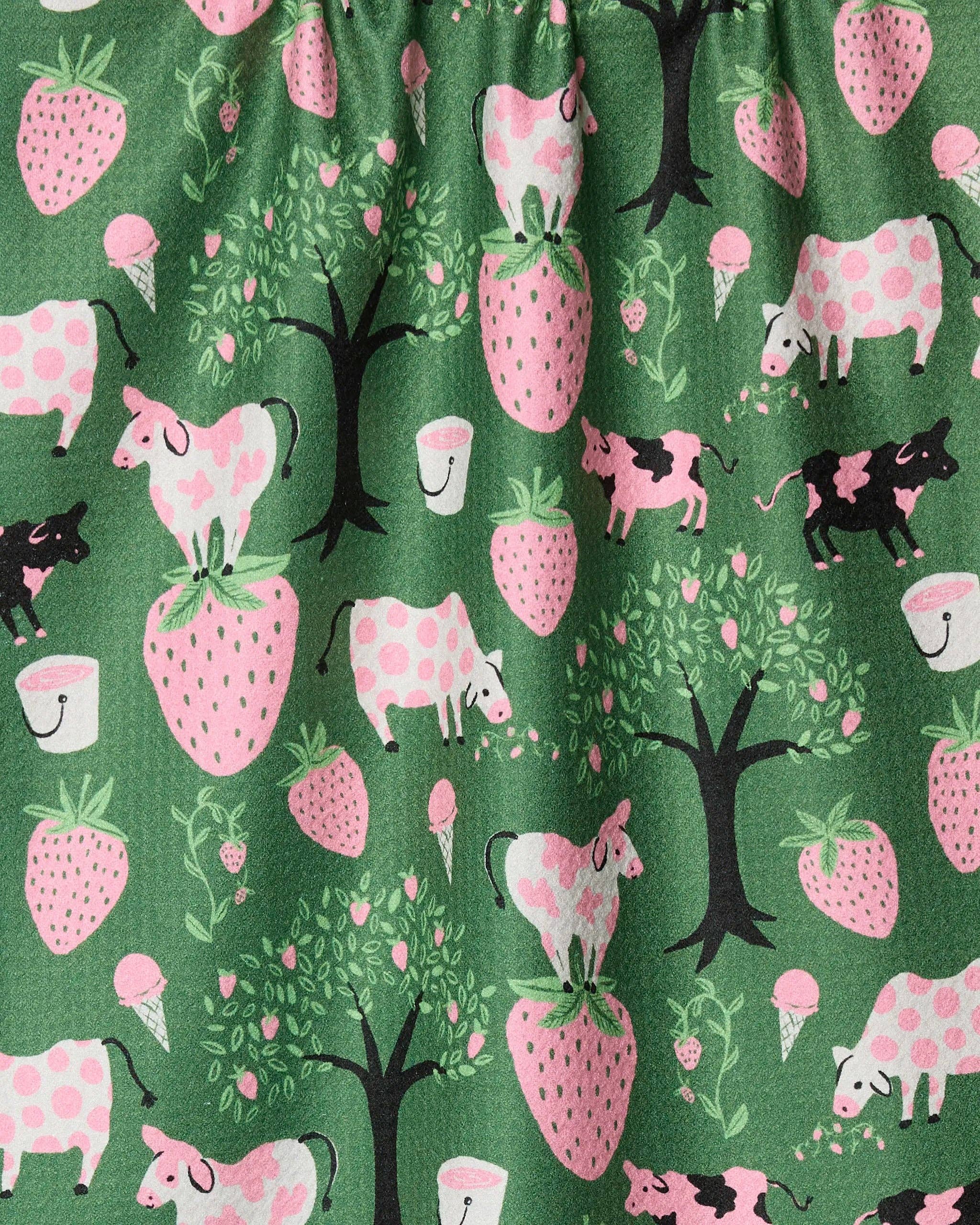 Strawberry Cows Tea Towel