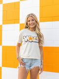 Cropped Cream Vols Star T-Shirt