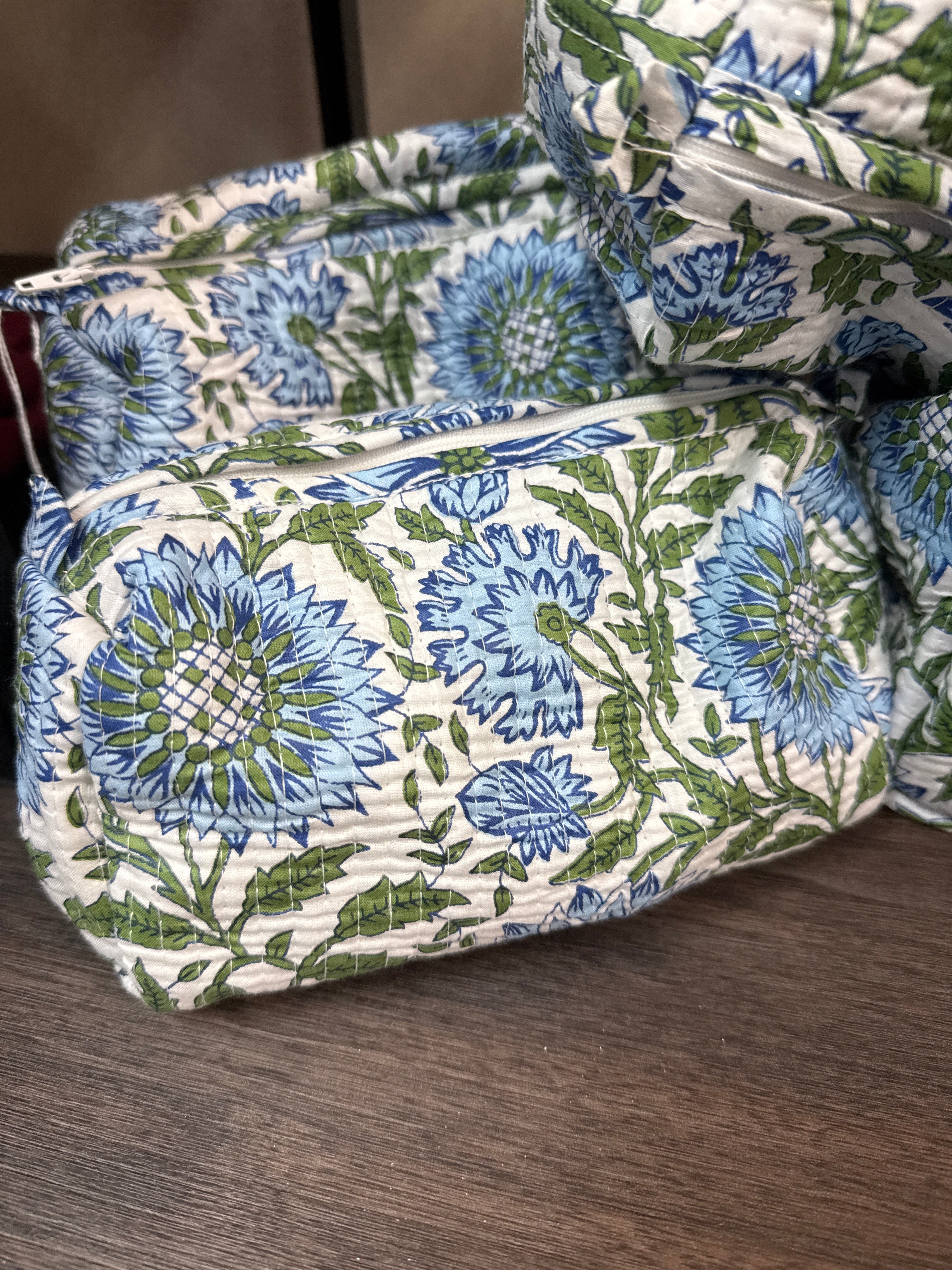 QUILTED COSMETIC BAGS - Small