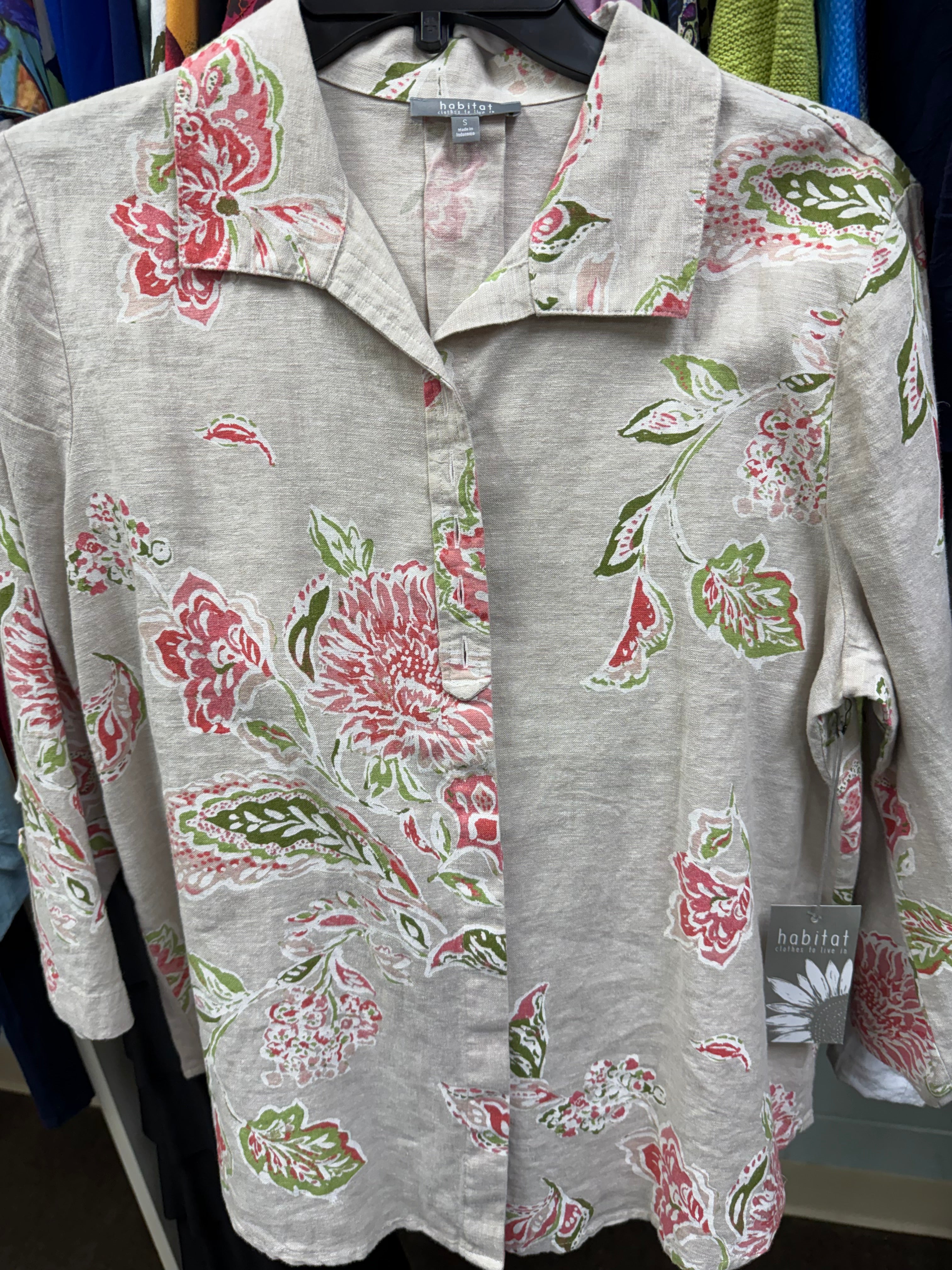 HABITAT LINEN BLOOMER SWING SHIRT
