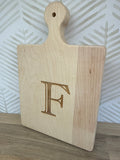 SINGLE LETTER MONOGRAM CUTTING BOARD