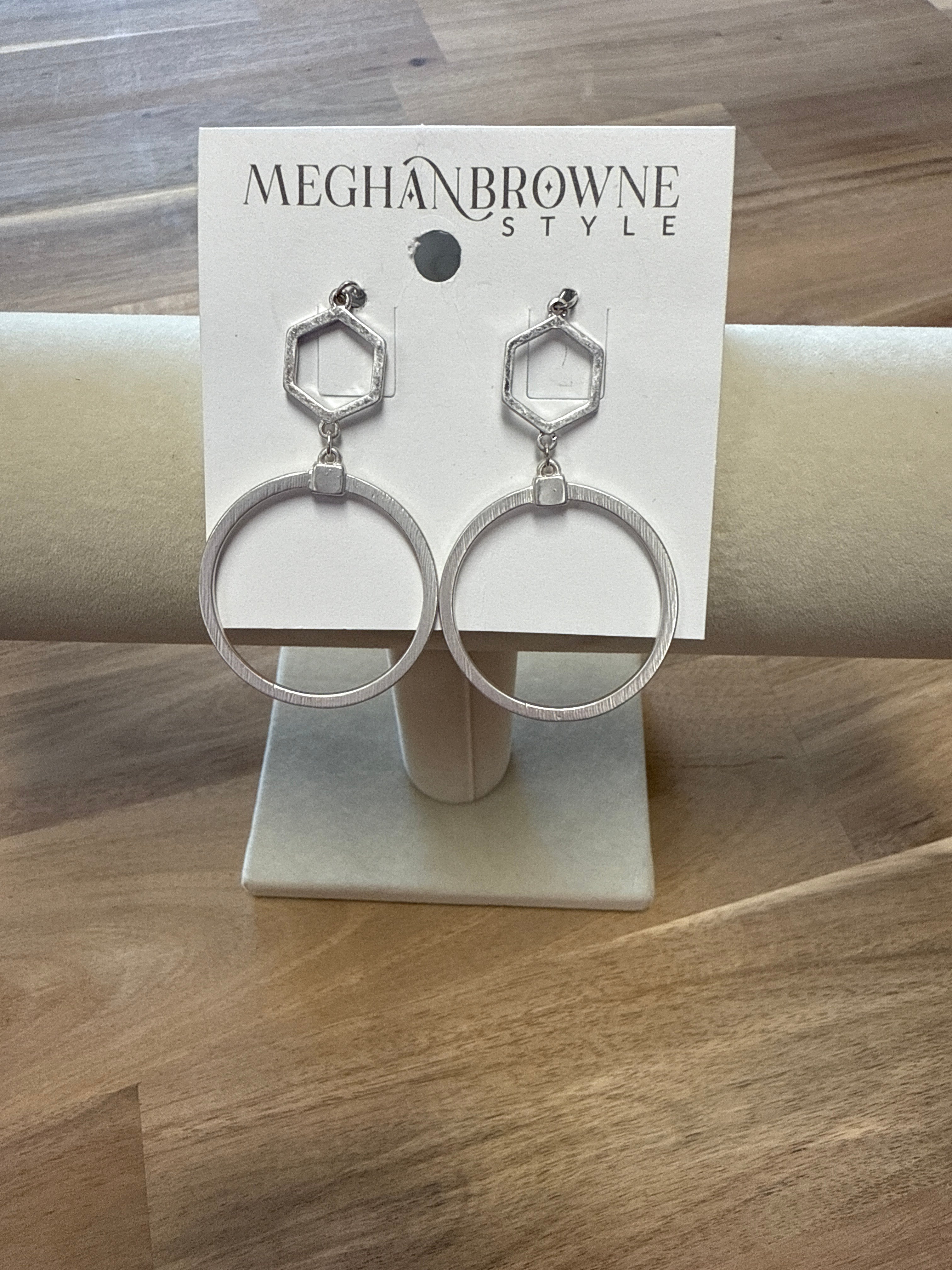 MEGHAN BROWNE STEW SILVER EARRINGS