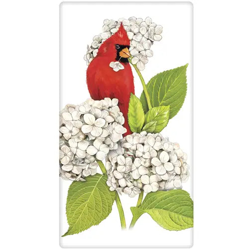Cardinal Hydrangea Bagged Towel