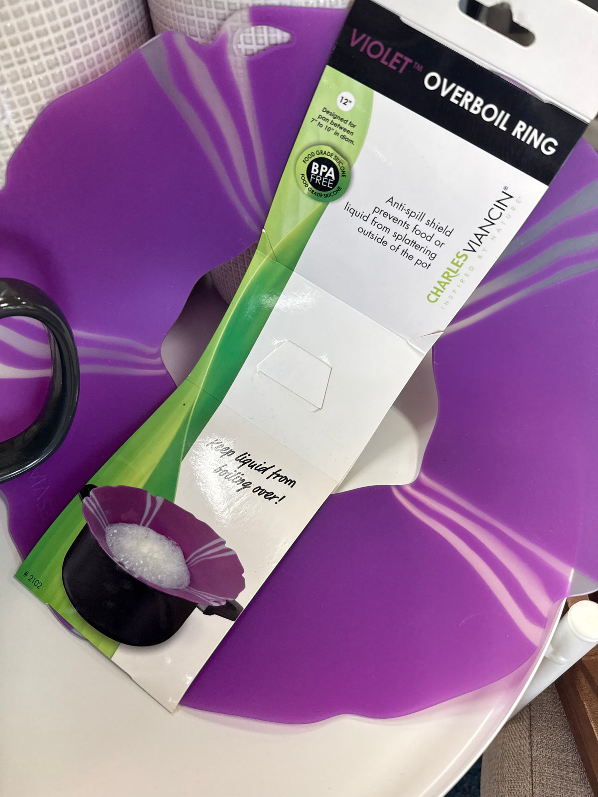 VIOLET OVERBOIL RING -MED 12"