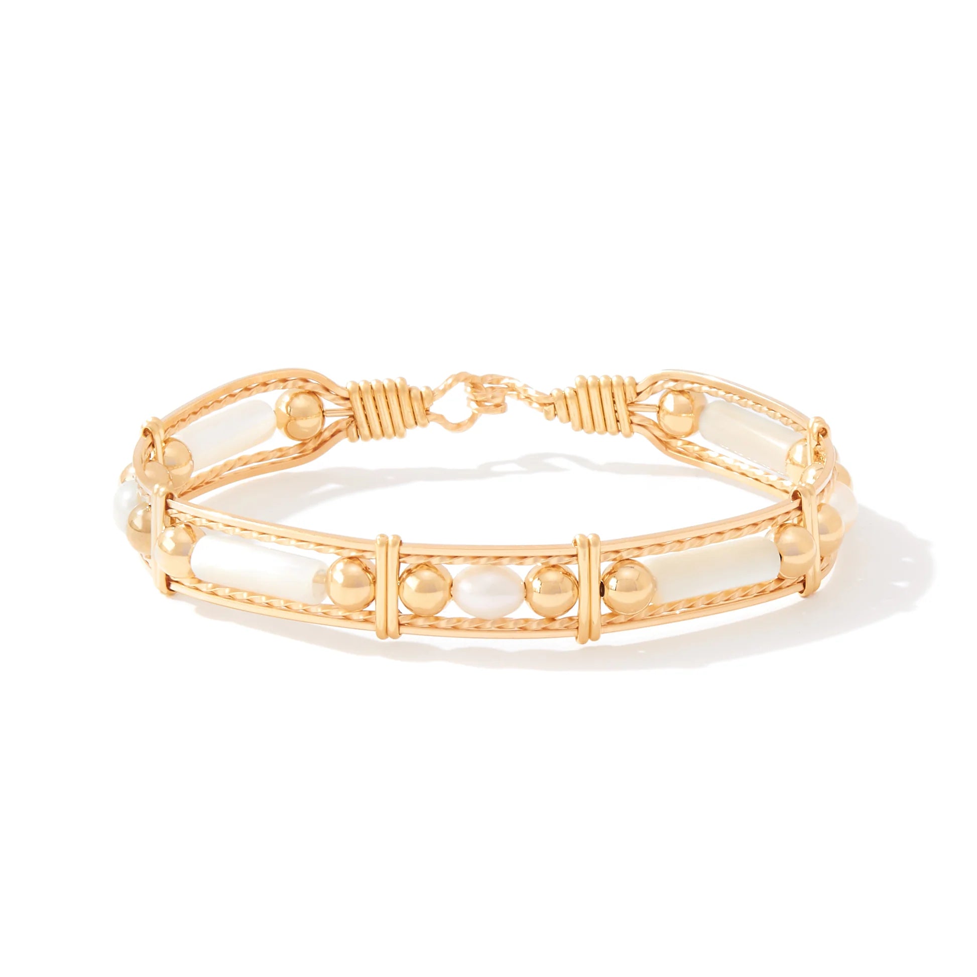 COLOR YOUR WORLD BRACELET - MOTHER OF PEARL & PEARL