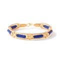 COLOR YOUR WORLD BRACELET - LAPIS & PEARL