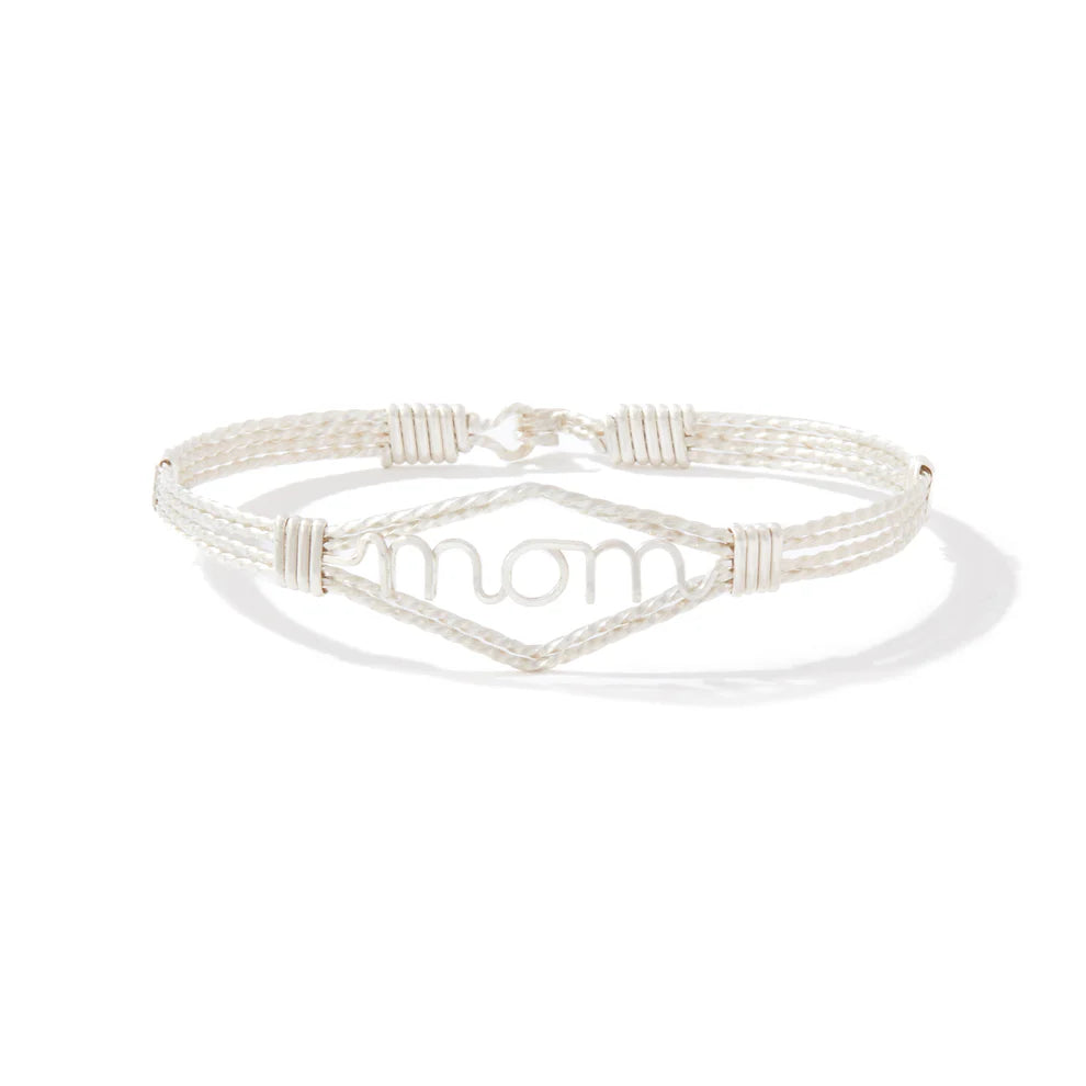 RONALDO DESIGNER JEWELRY "MOM" BRACELET SILVER