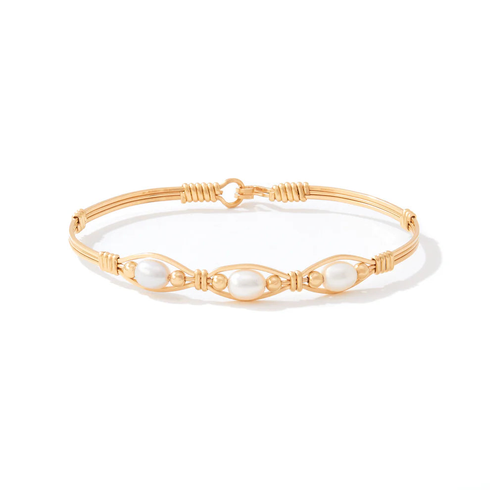 RONALDO DESIGNER JEWELRY BELLA  BRACELET GOLD - SIZE:7.25