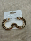 TUBE GOLD HOOPS
