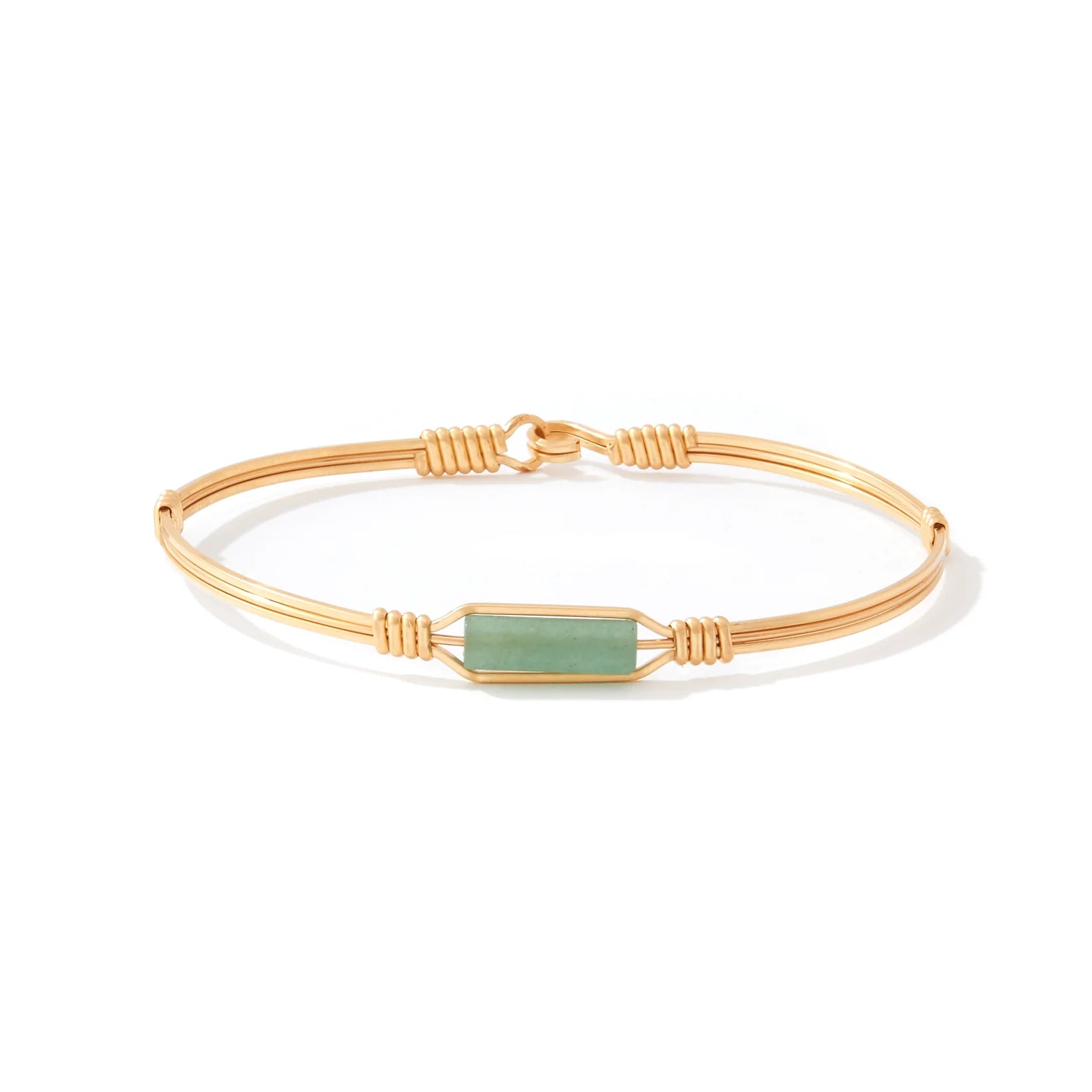 A Moment in Time Bracelet - 14K Gold Artist Wire / Aventurine / 7.25" - M/L