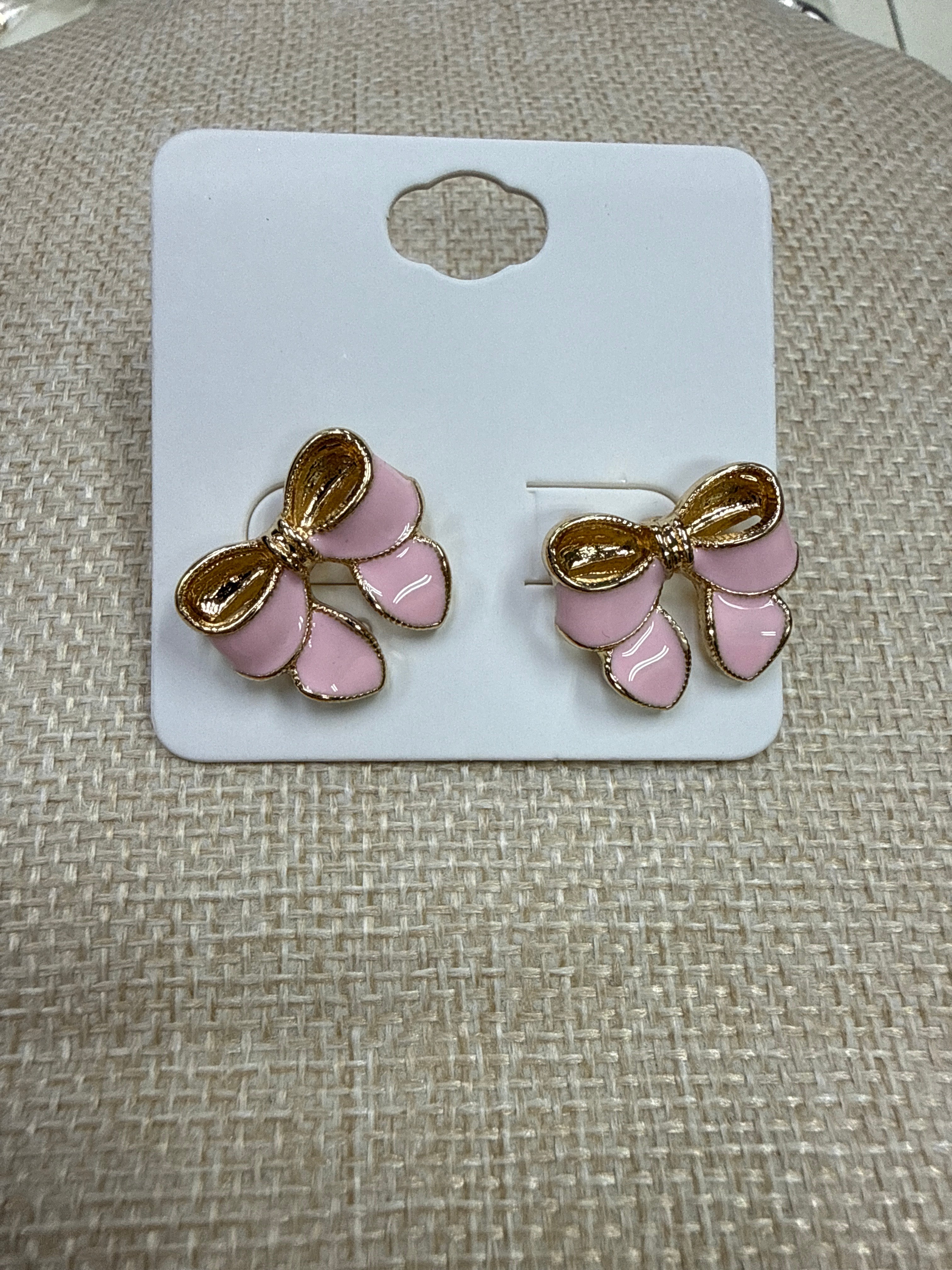 PINK RIBBON EARRINGS