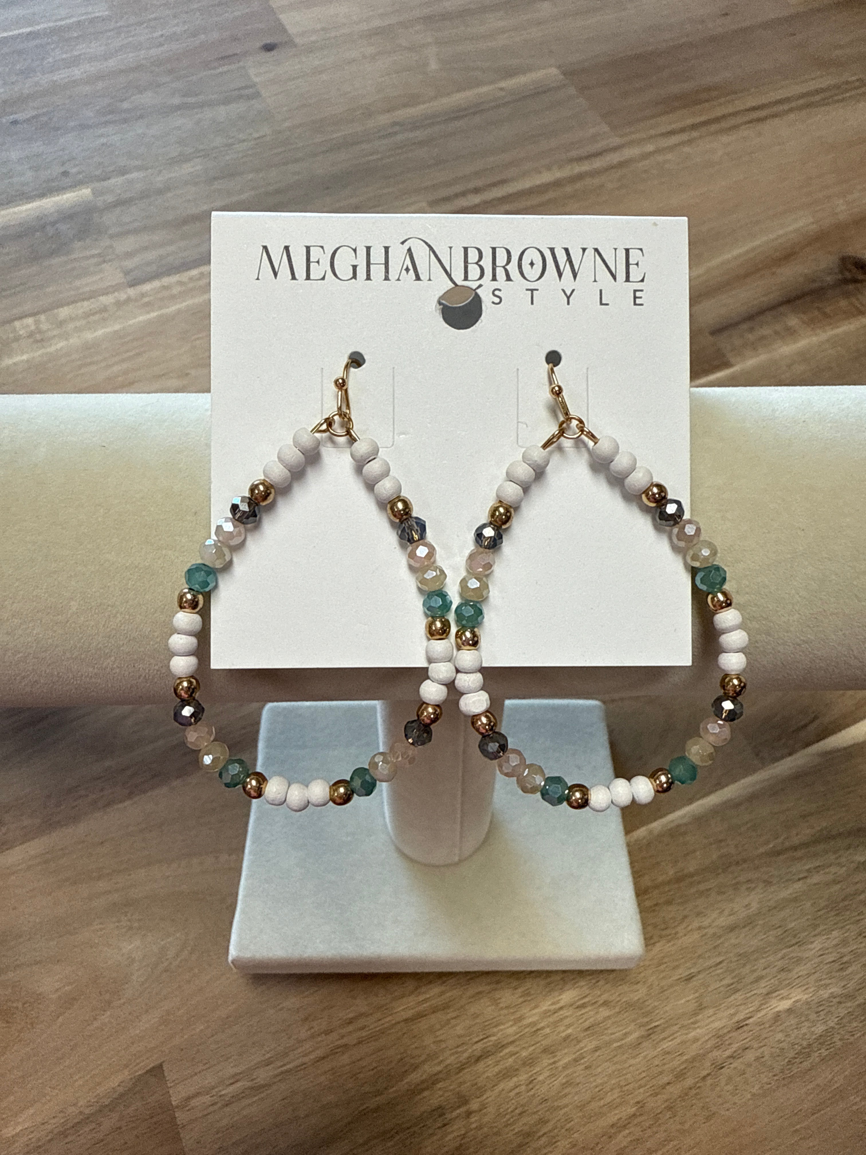 MEGHAN BROWNE RIGBY WHITE EARRINGS
