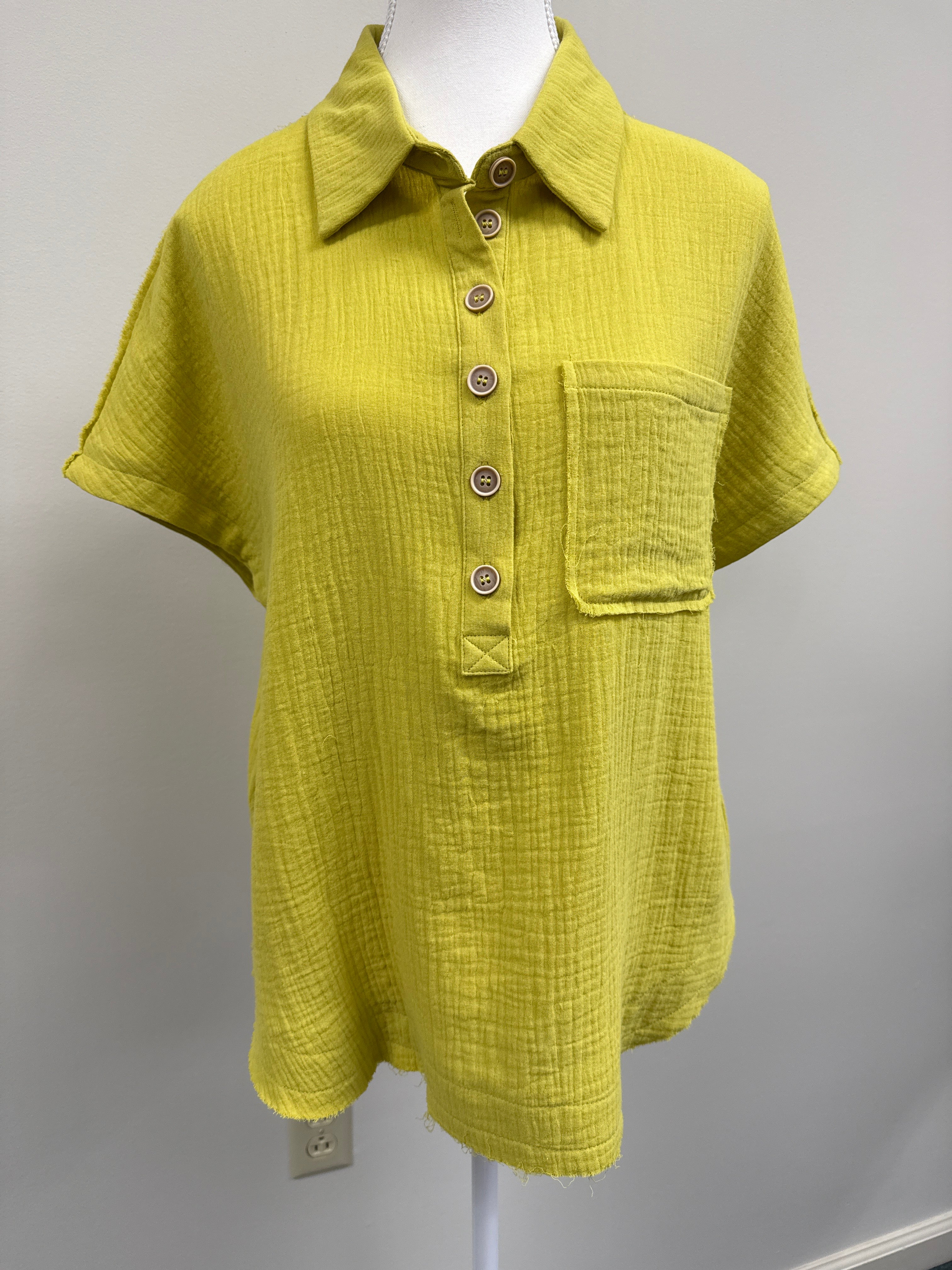 BUTTON TOP LIME