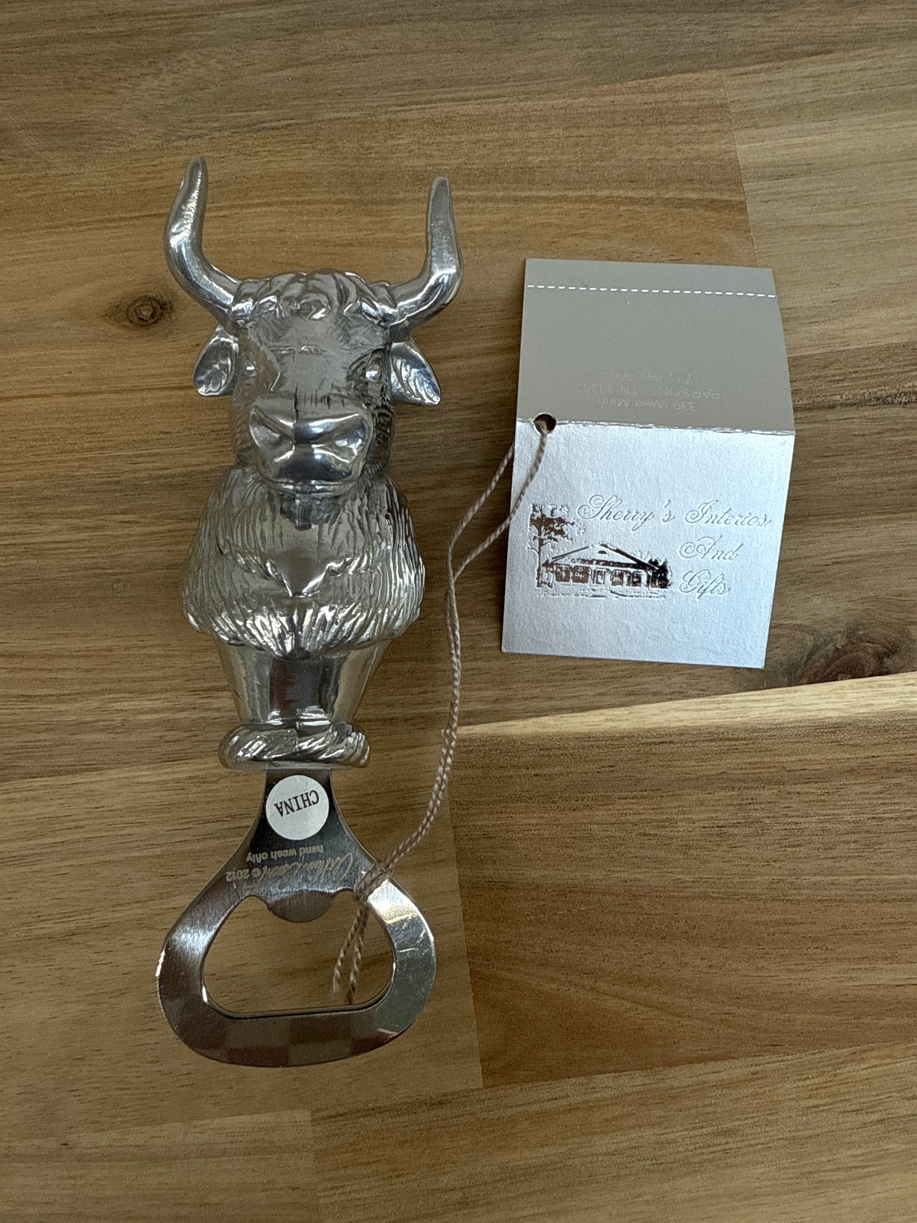 ARTHUR  COURT BULL BOTTLE OPENER