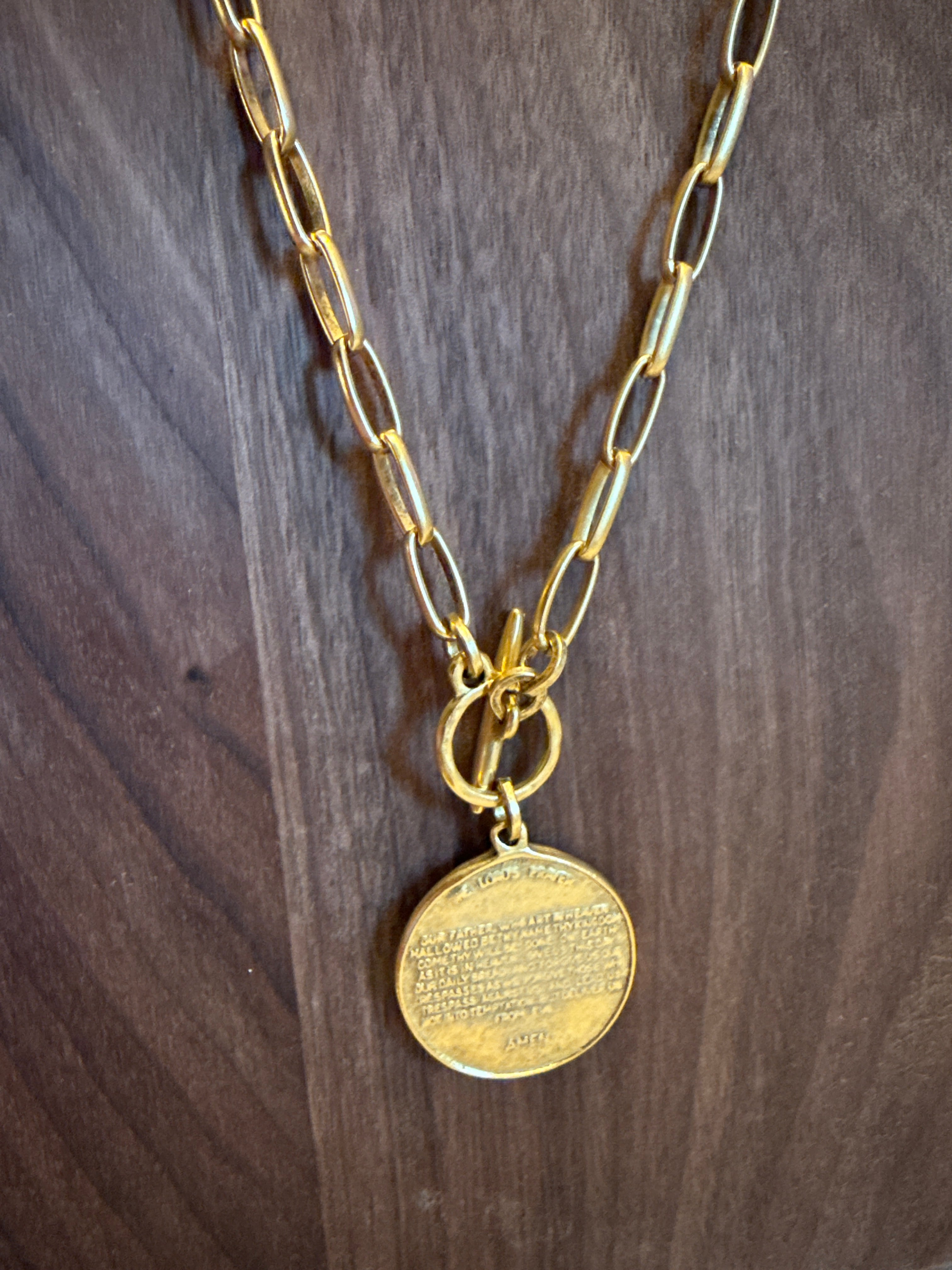 GOLD LORD'S PRAYER NECKLACE