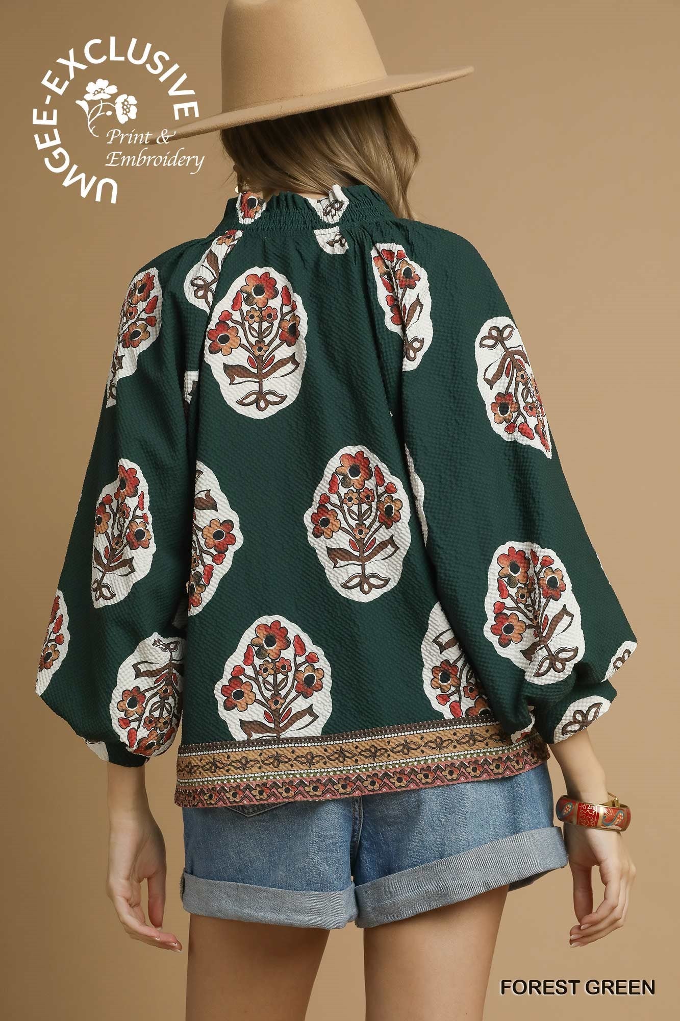 FOREST Floral Tunic Top