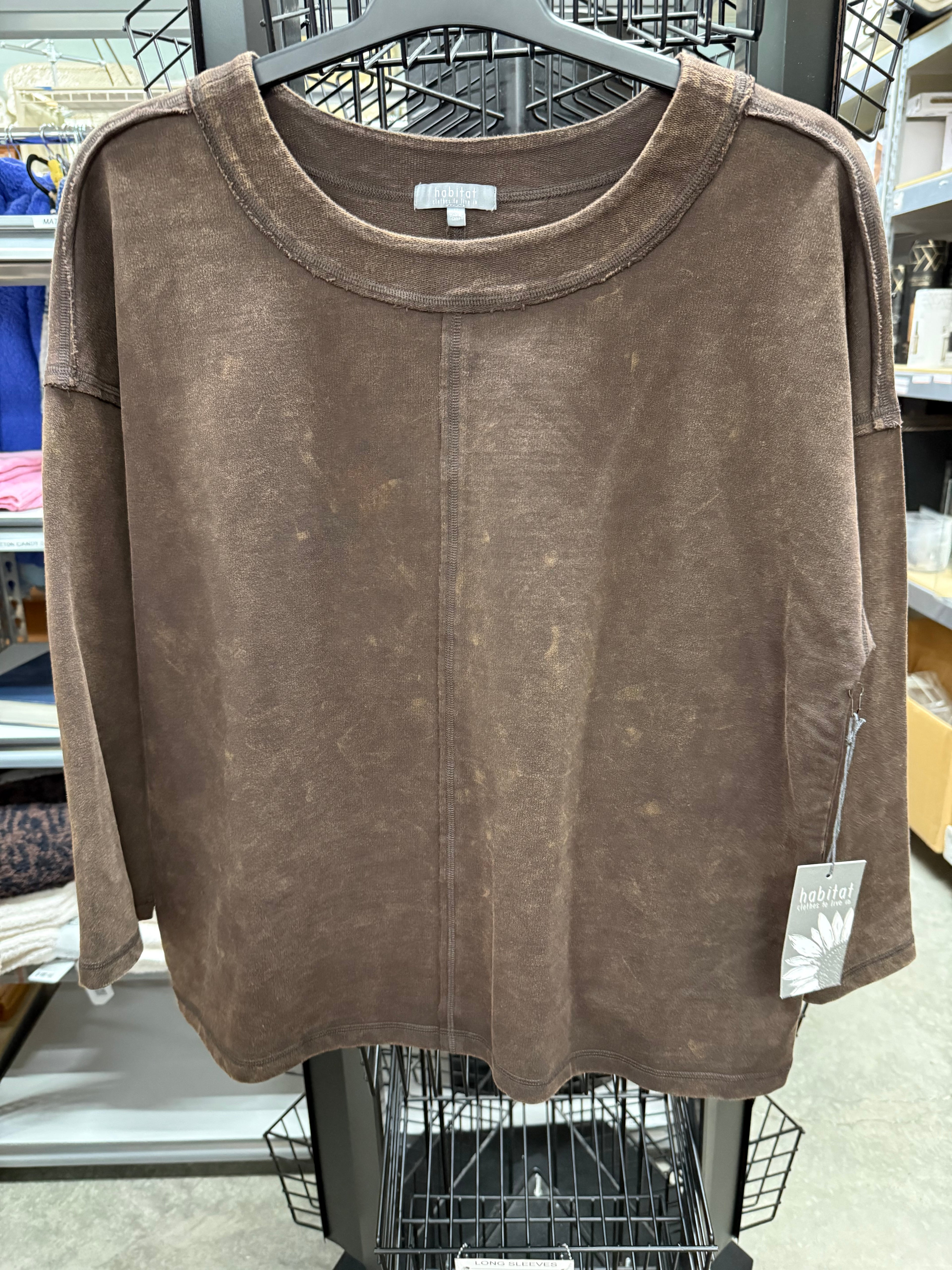 HABITAT PULLOVER HICKORY