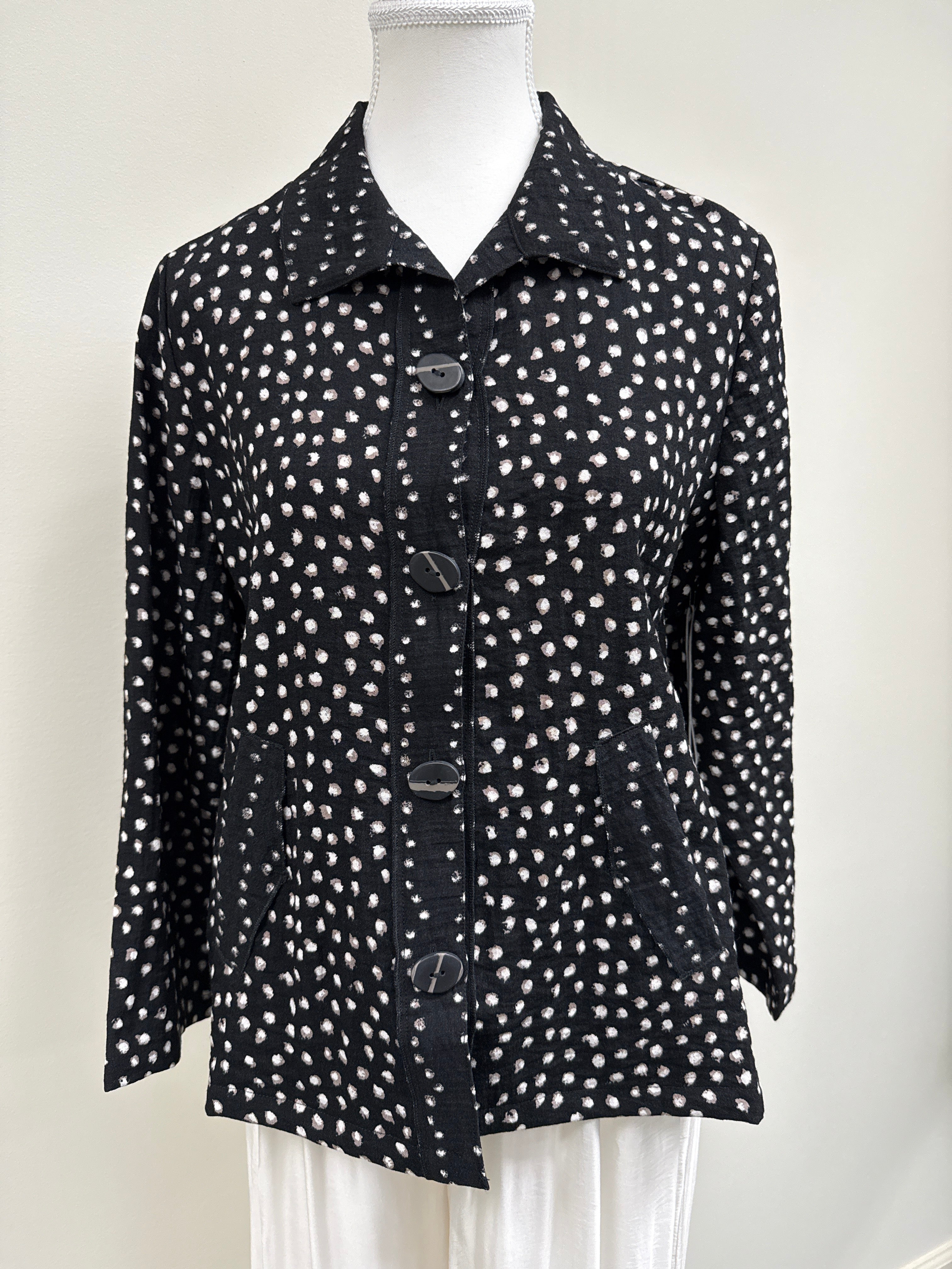DOT MIX PLEAT JACKET