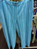 HABITAT CRINKLE CREPE BUD TULIP HEM CROP PANT MALIBU