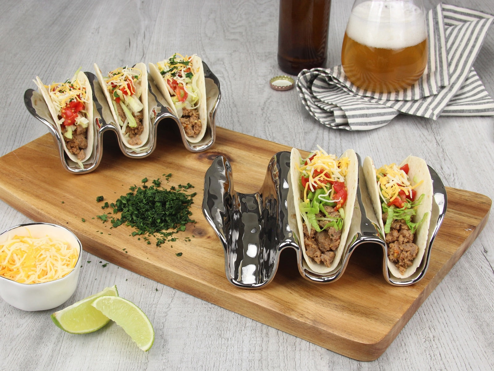 TACO HOLDER SILVER
