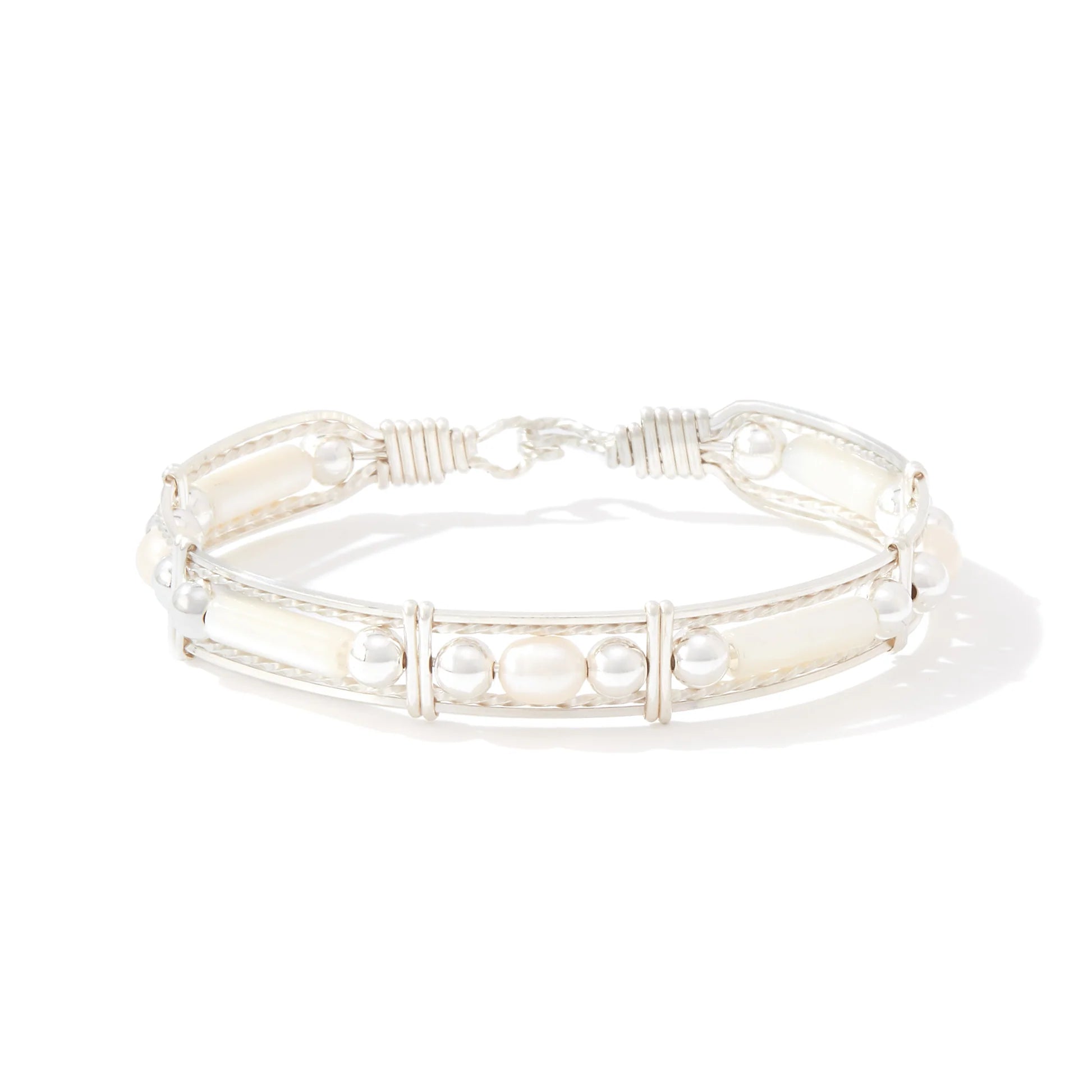 COLOR YOUR WORLD BRACELET - MOTHER OF PEARL & PEARL