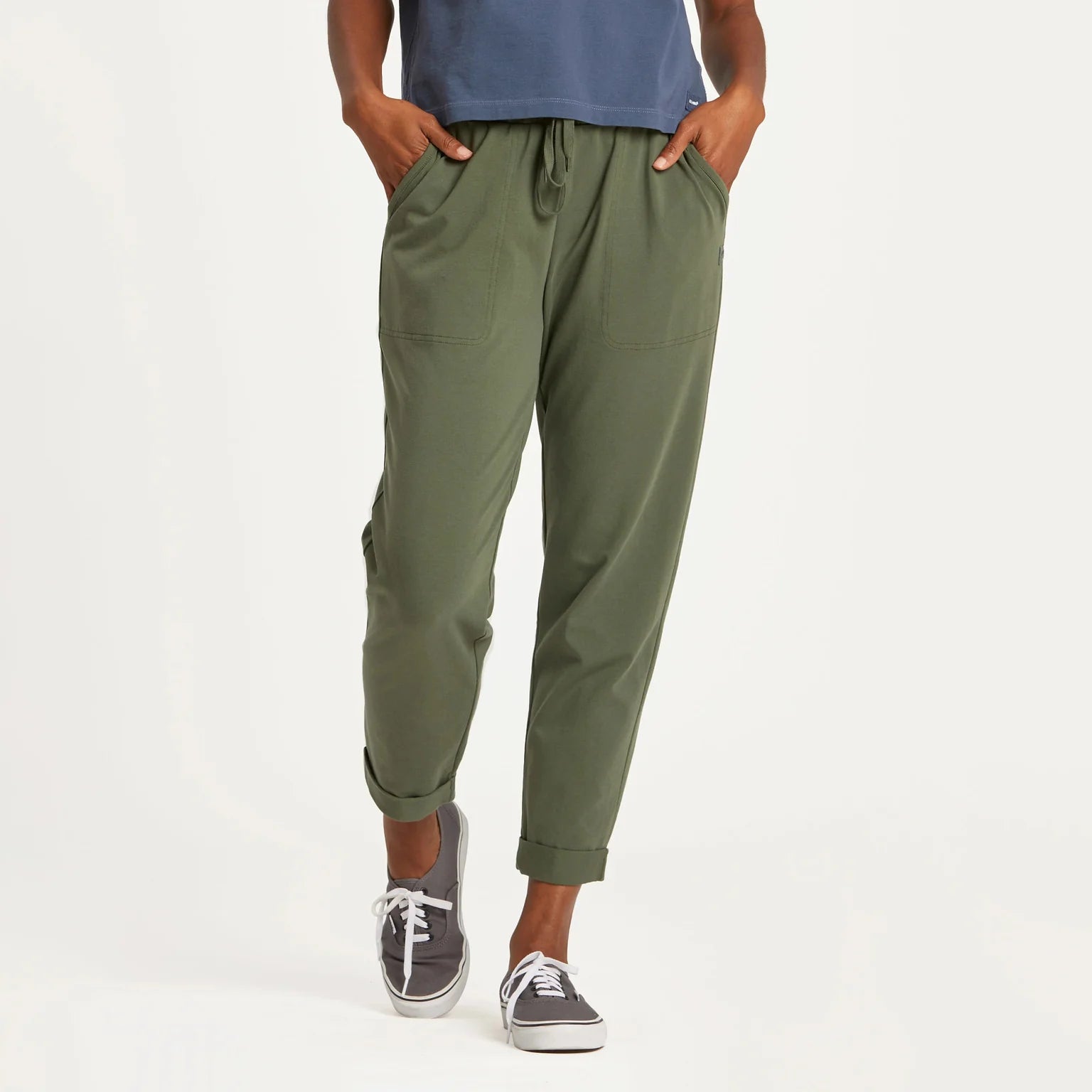 LIFE IS GOOD FLEX PANT DARK MOSS GREEN - SIZE:MEDIUM