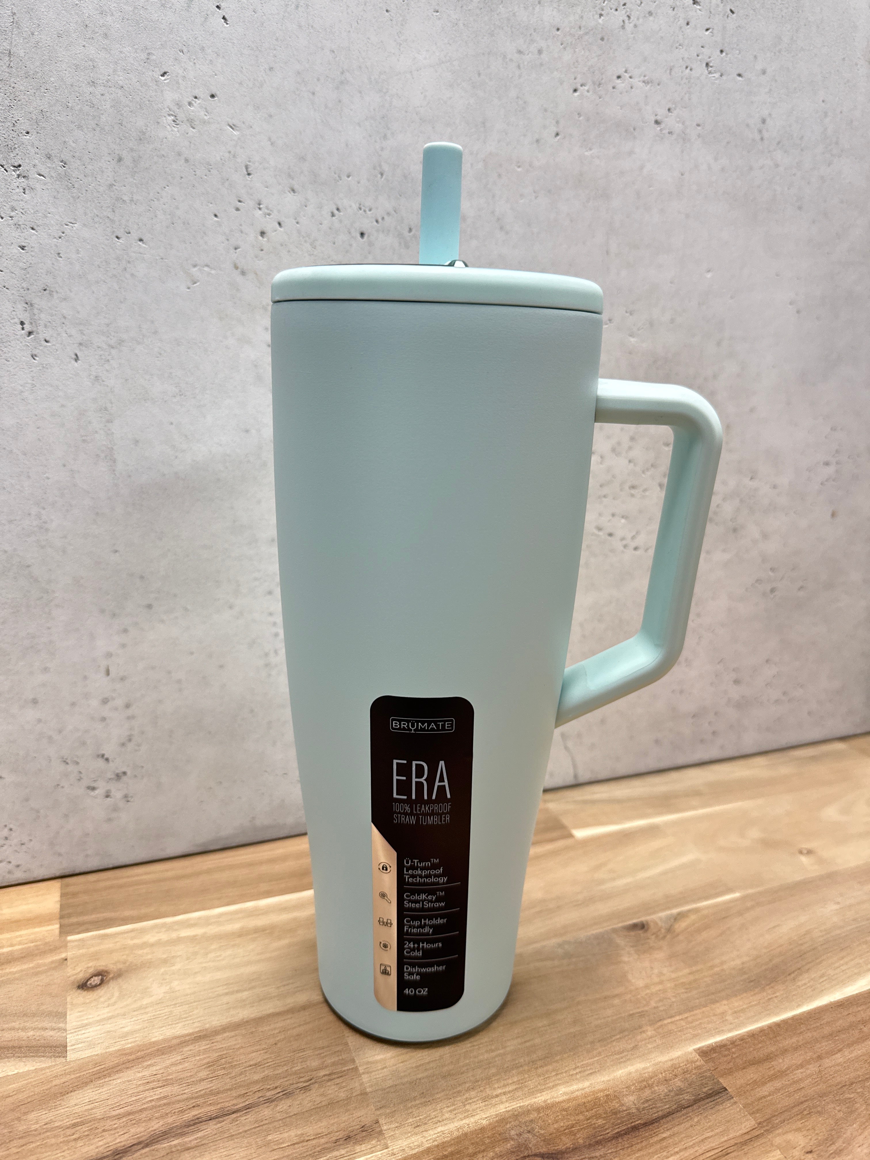 BRUMATE ERA 40 OZ. STRAW TUMBLER BLUE AGAVE