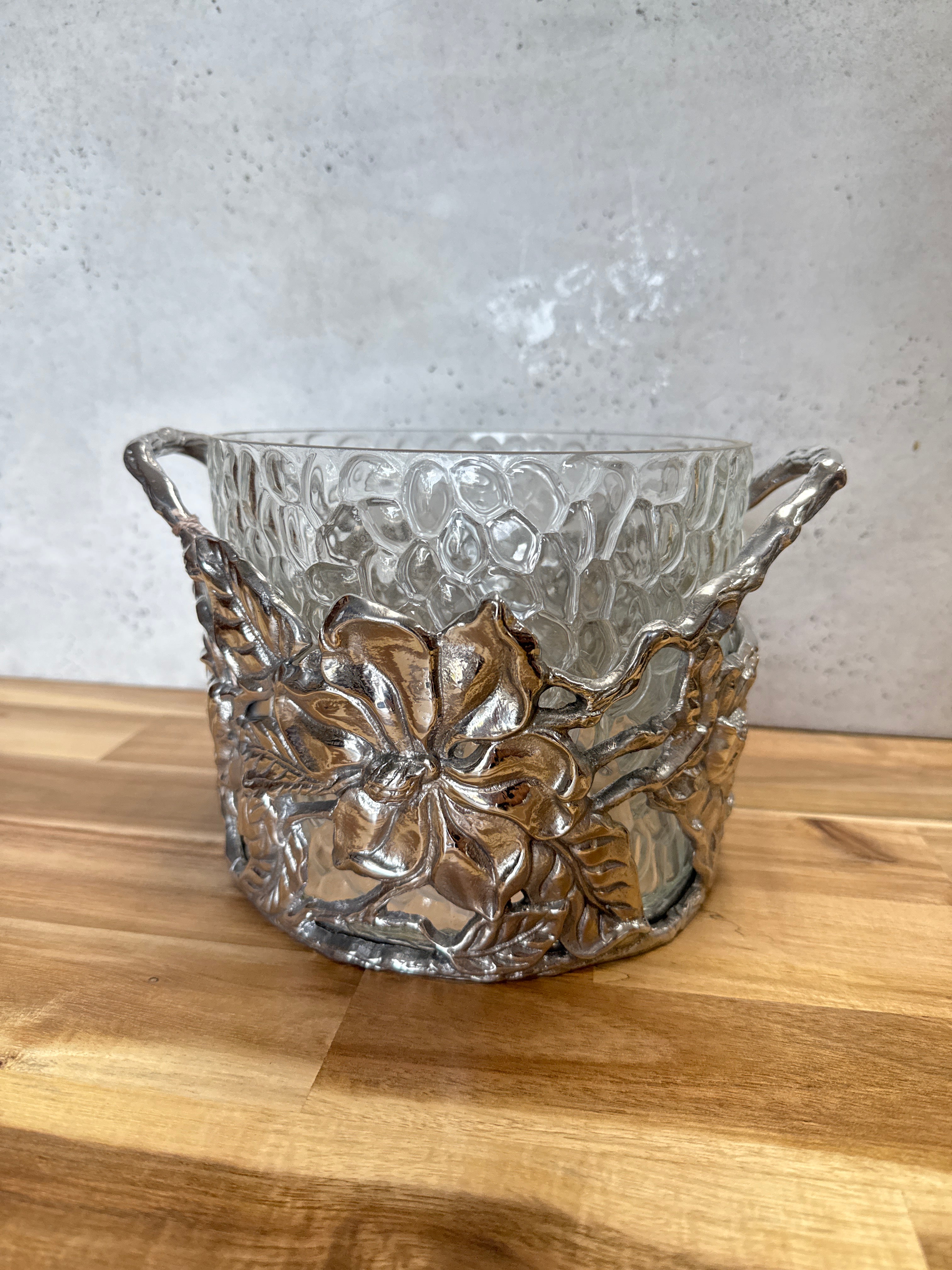 ARTHUR COURT MAGNOLIA ICE BUCKET