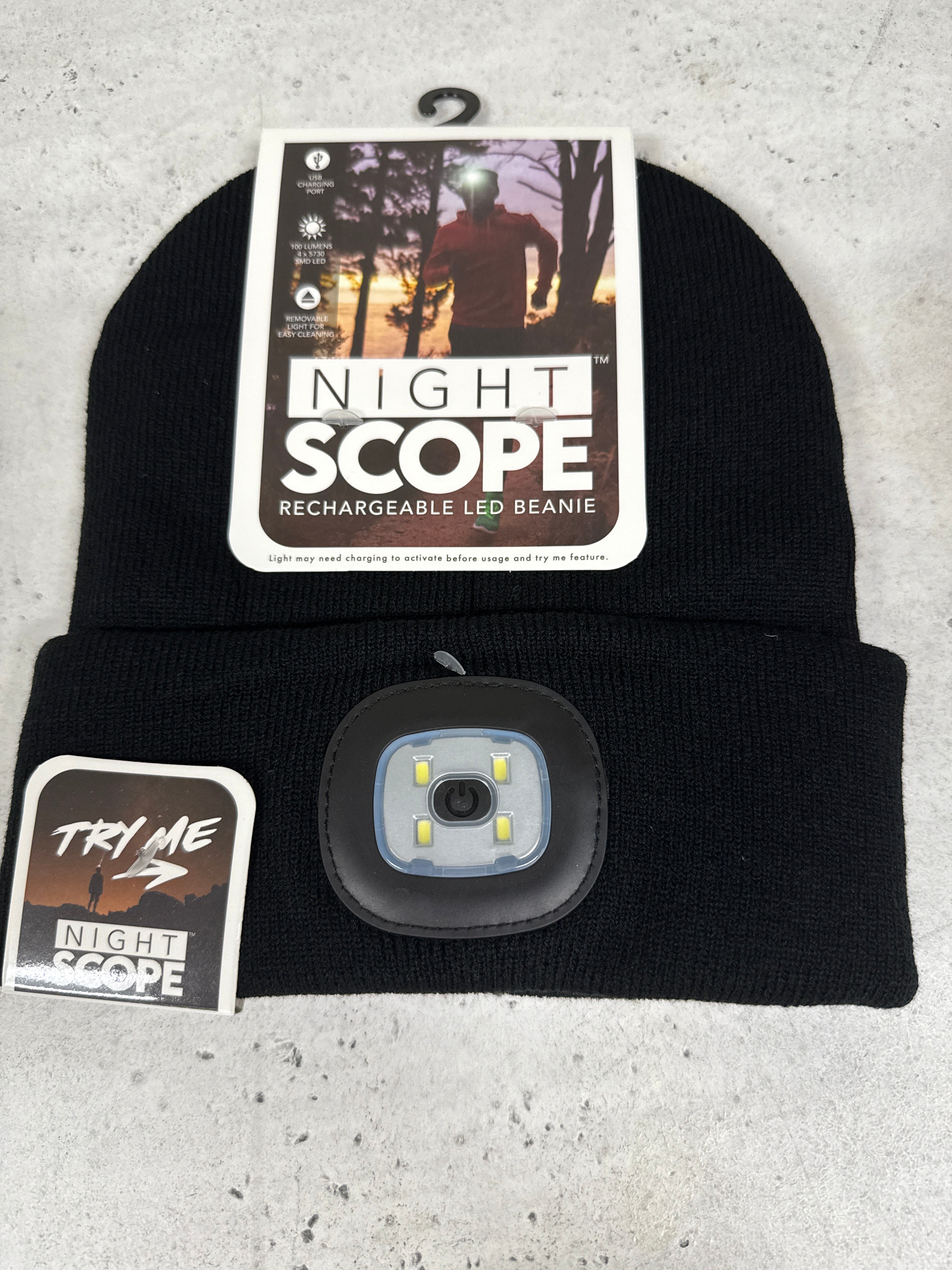 NIGHT SCOPE LED BEANIE BLACK