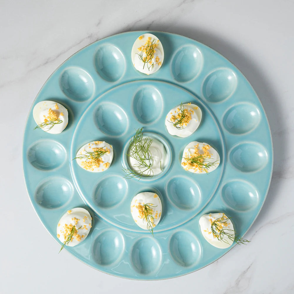 CASAFINA EGG PLATTER EGG BLU