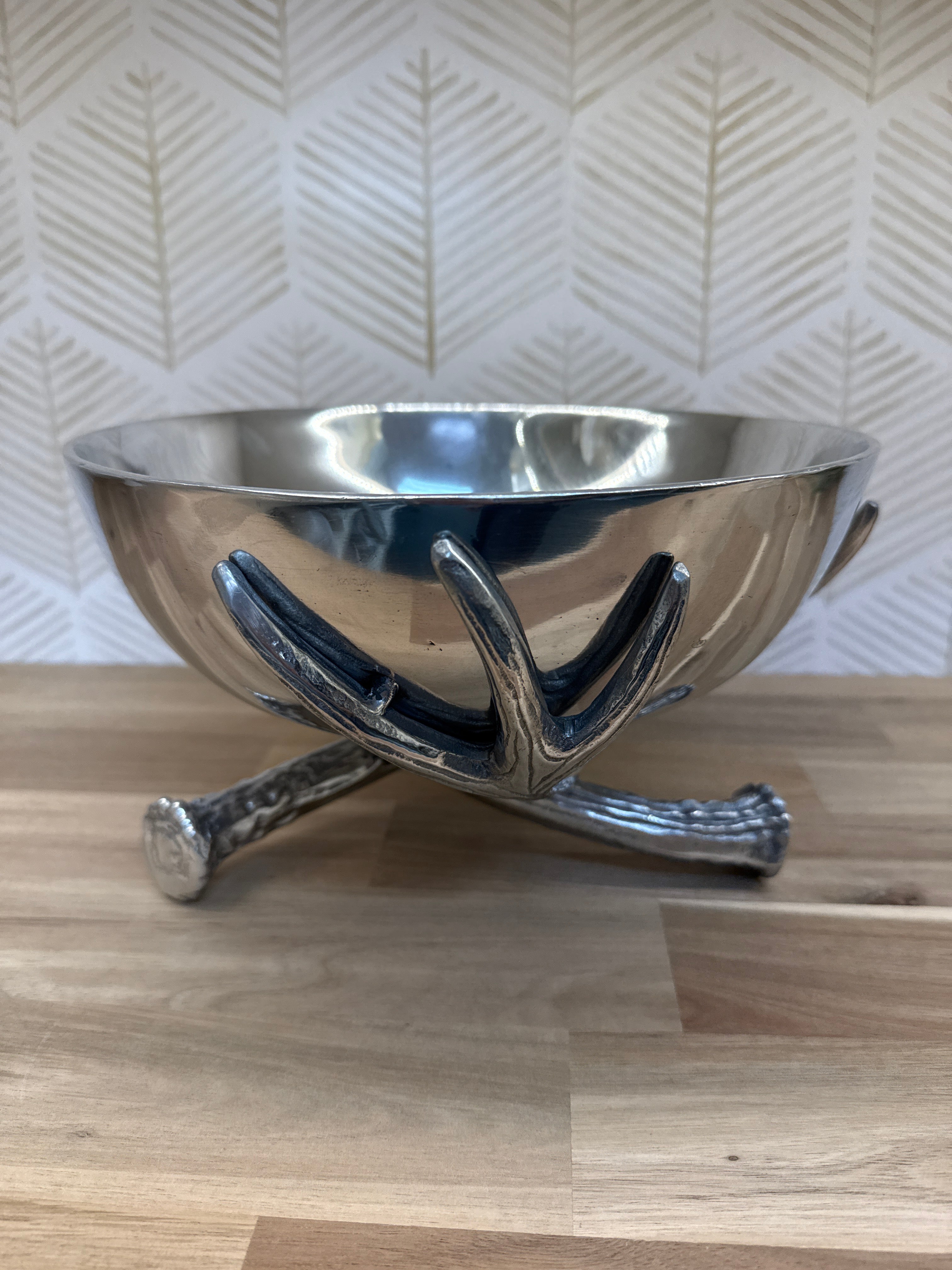 ARTHUR COURT ANTLER 10" PEDESTAL BOWL