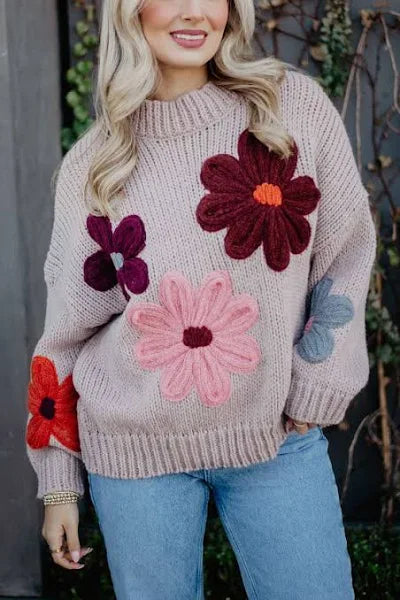 FLORAL FALL SWEATER