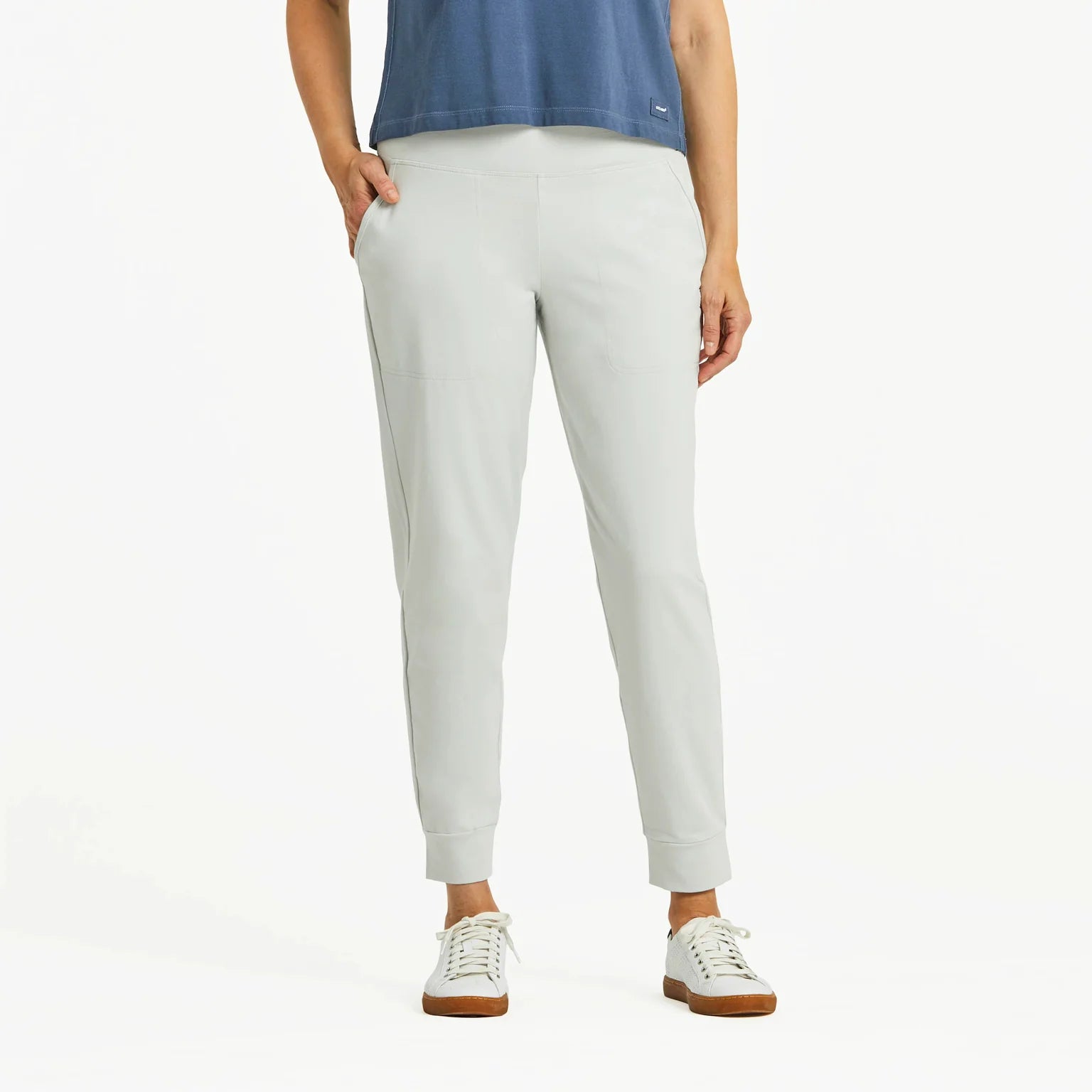 LIFE IS GOOD  JOGGER PANTS FOG GRAY - SIZE:MEDIUM