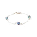 RONALDO  DESIGNER JEWELRY FREE TO BE BRACELET PEACOCK PEARL SILVER - SIZE:7.00
