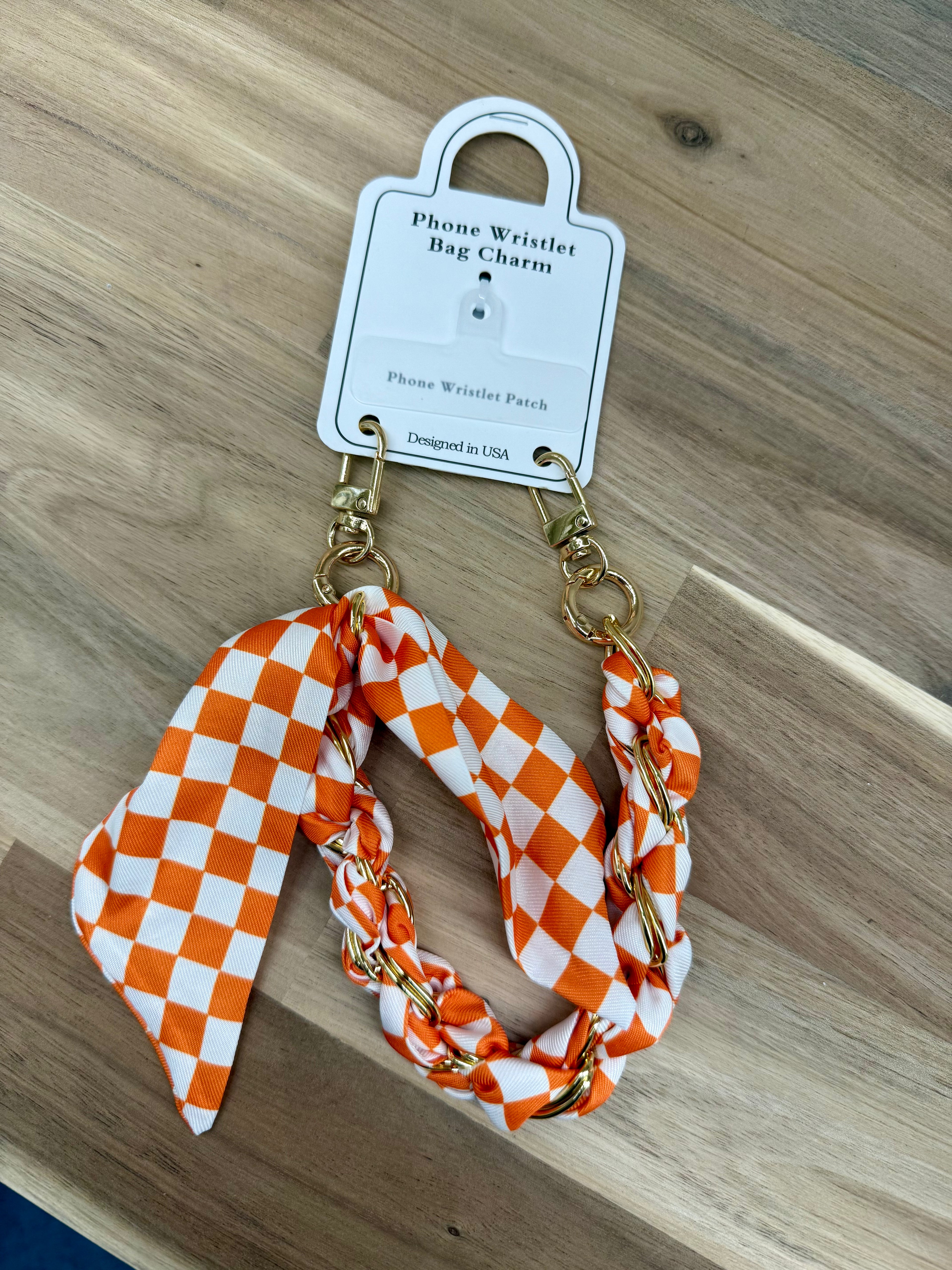 GAME DAY SILK SCARF PHONE HOLDER WRISTLET