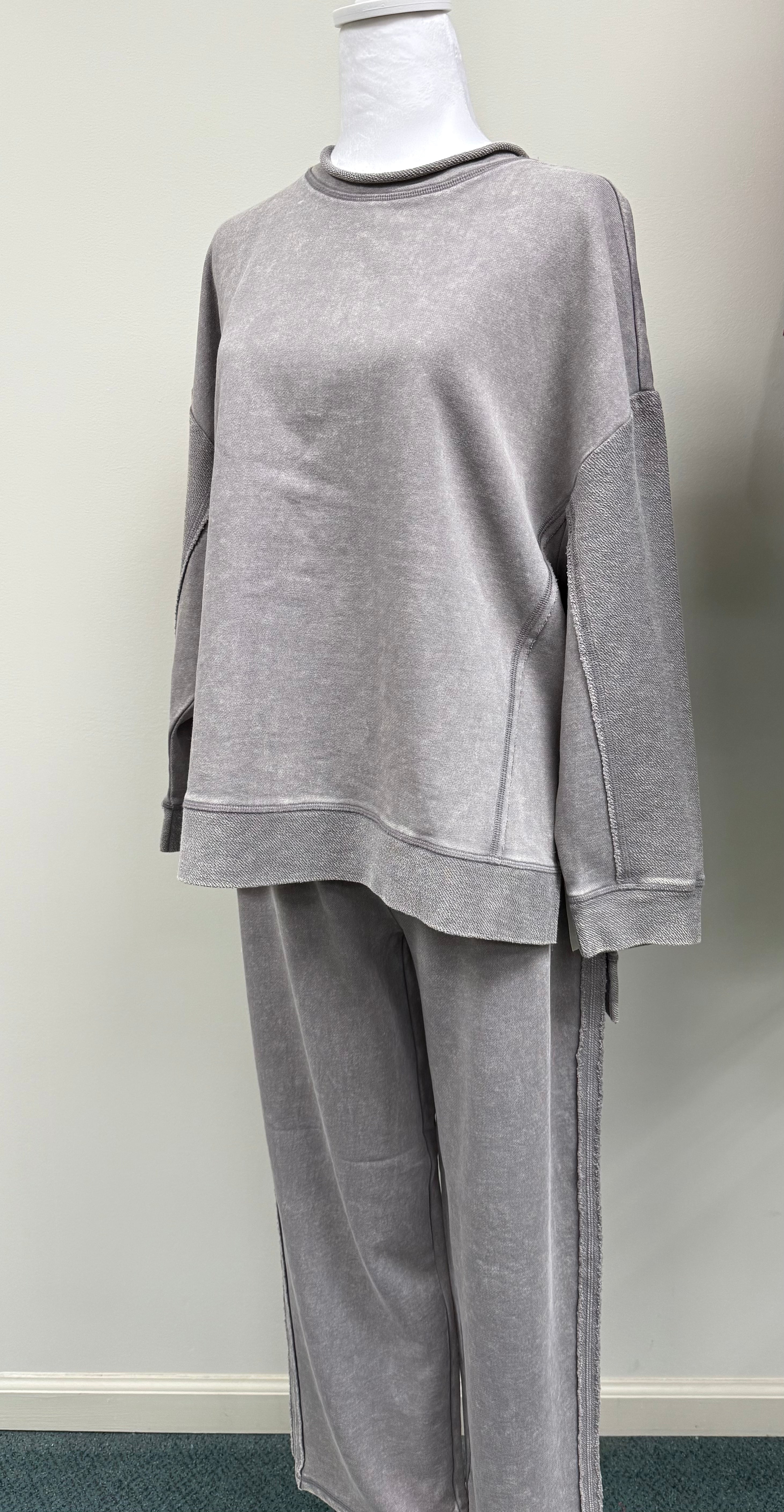 Color Wash Terry Pant