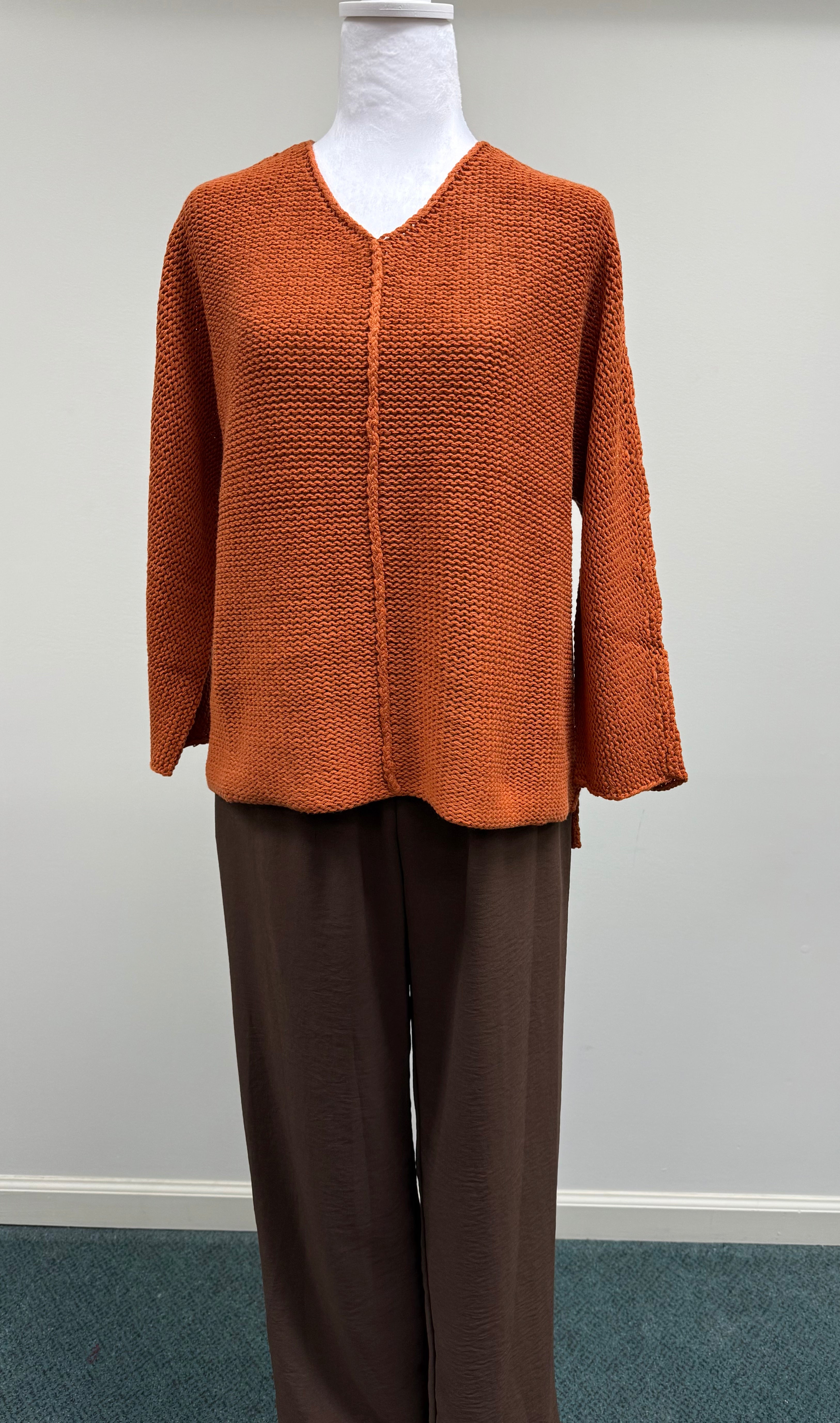 FIRESIDE CAFE SWEATER - PAPRIKA