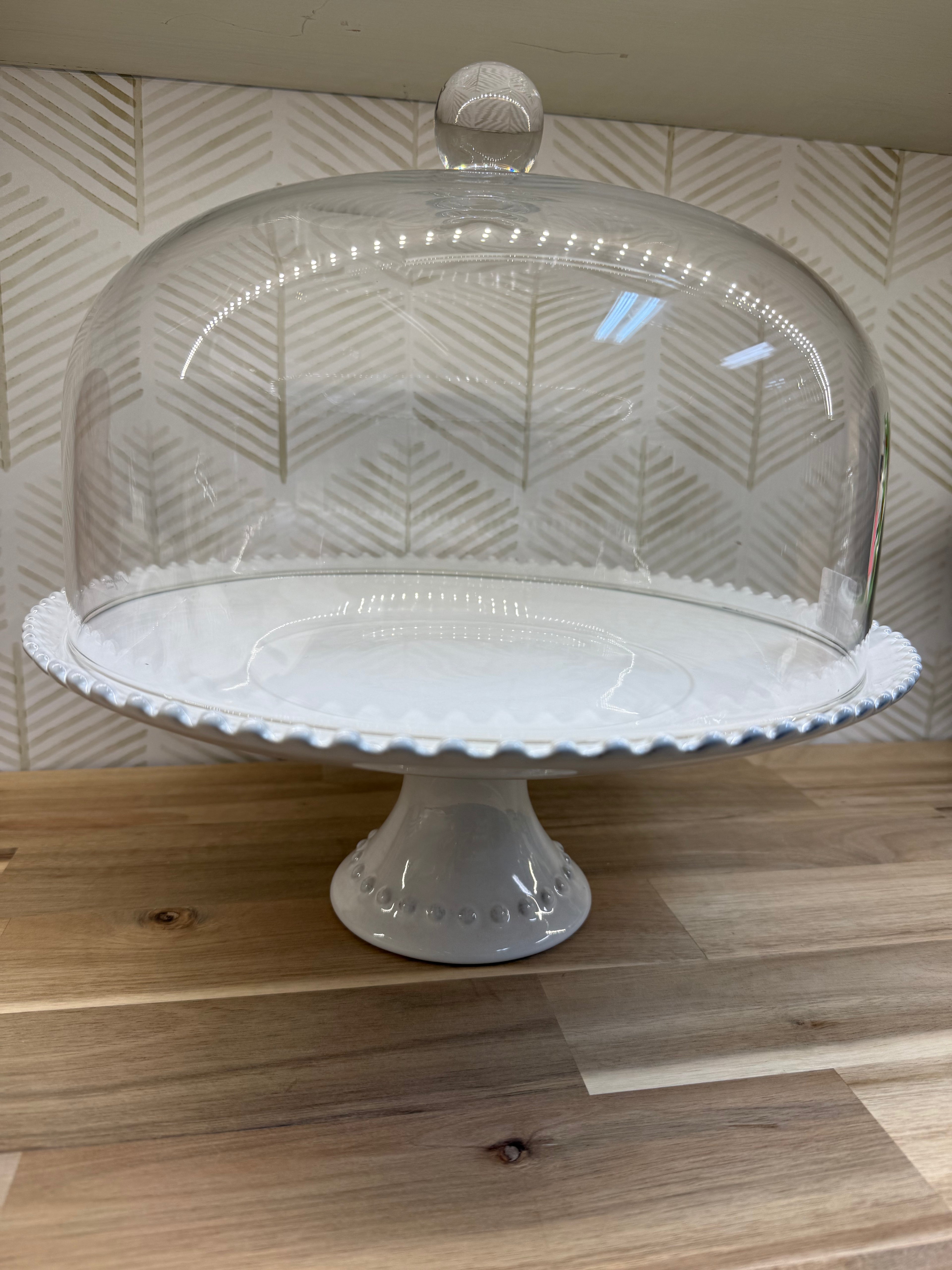 CASAFINA 13" CAKE STAND PEARL WHITE