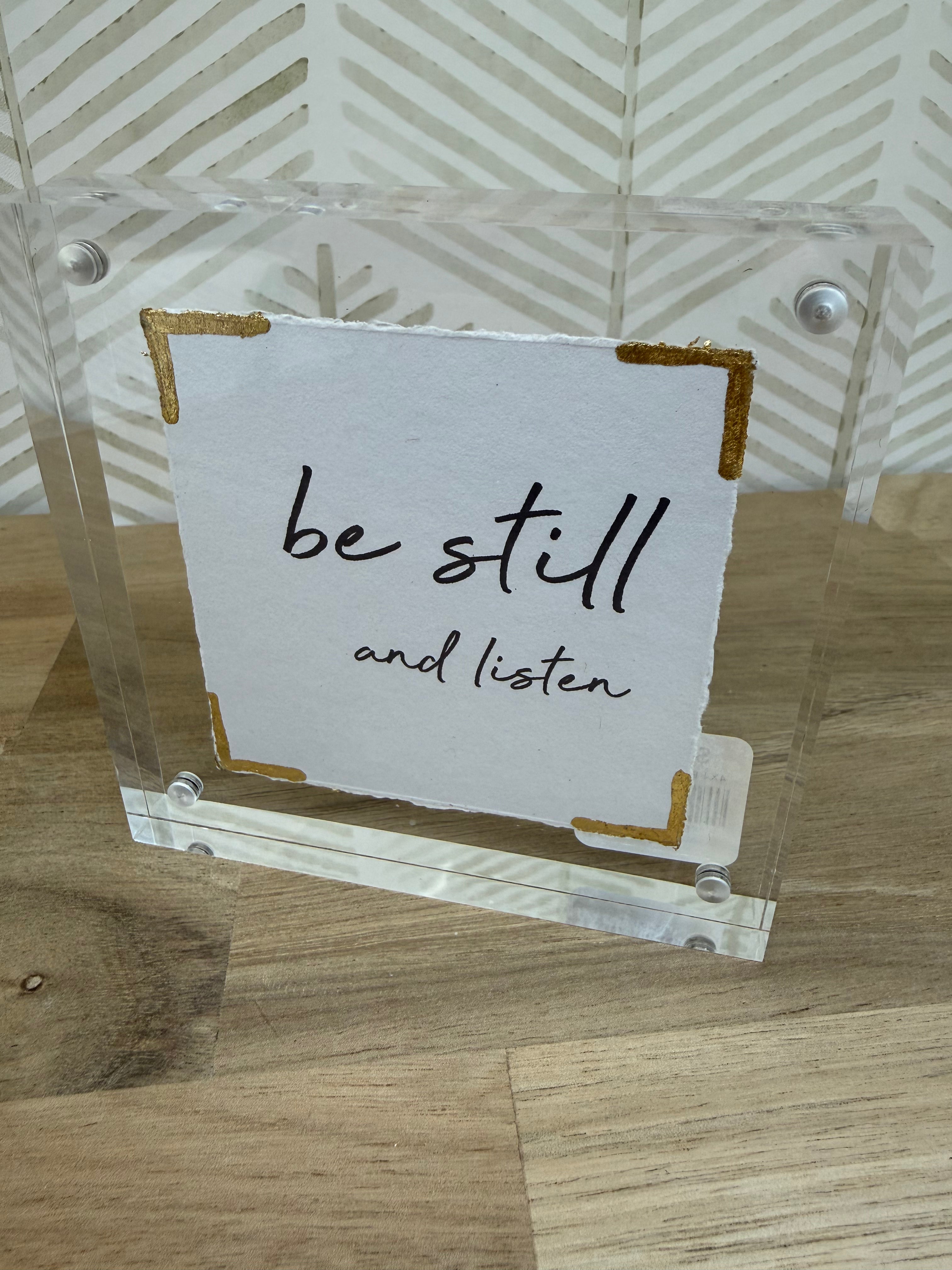 4X4 BE STILL AND LISTEN