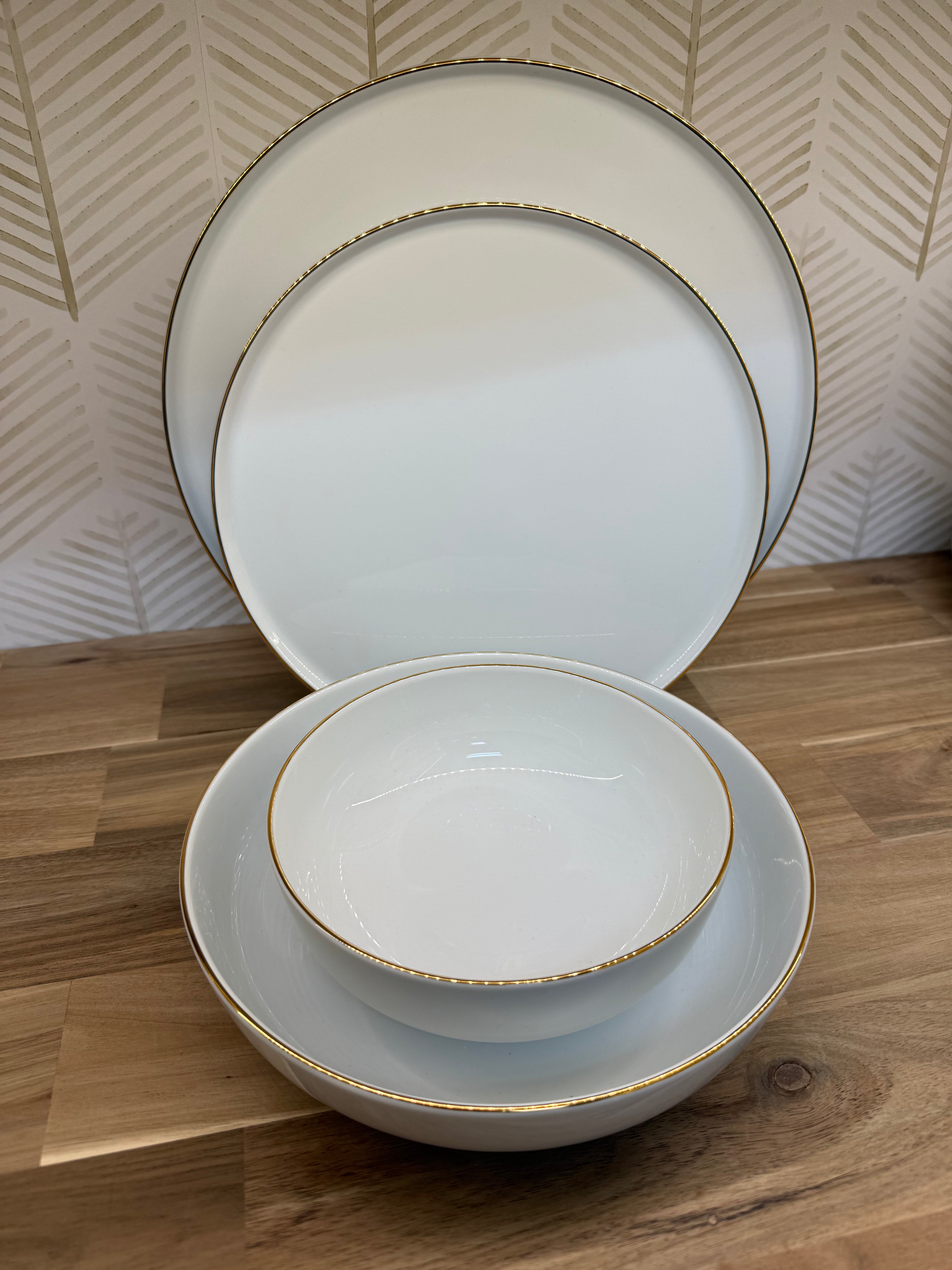 CASAFINA RESONANCE WHITE/GOLD 4PPS