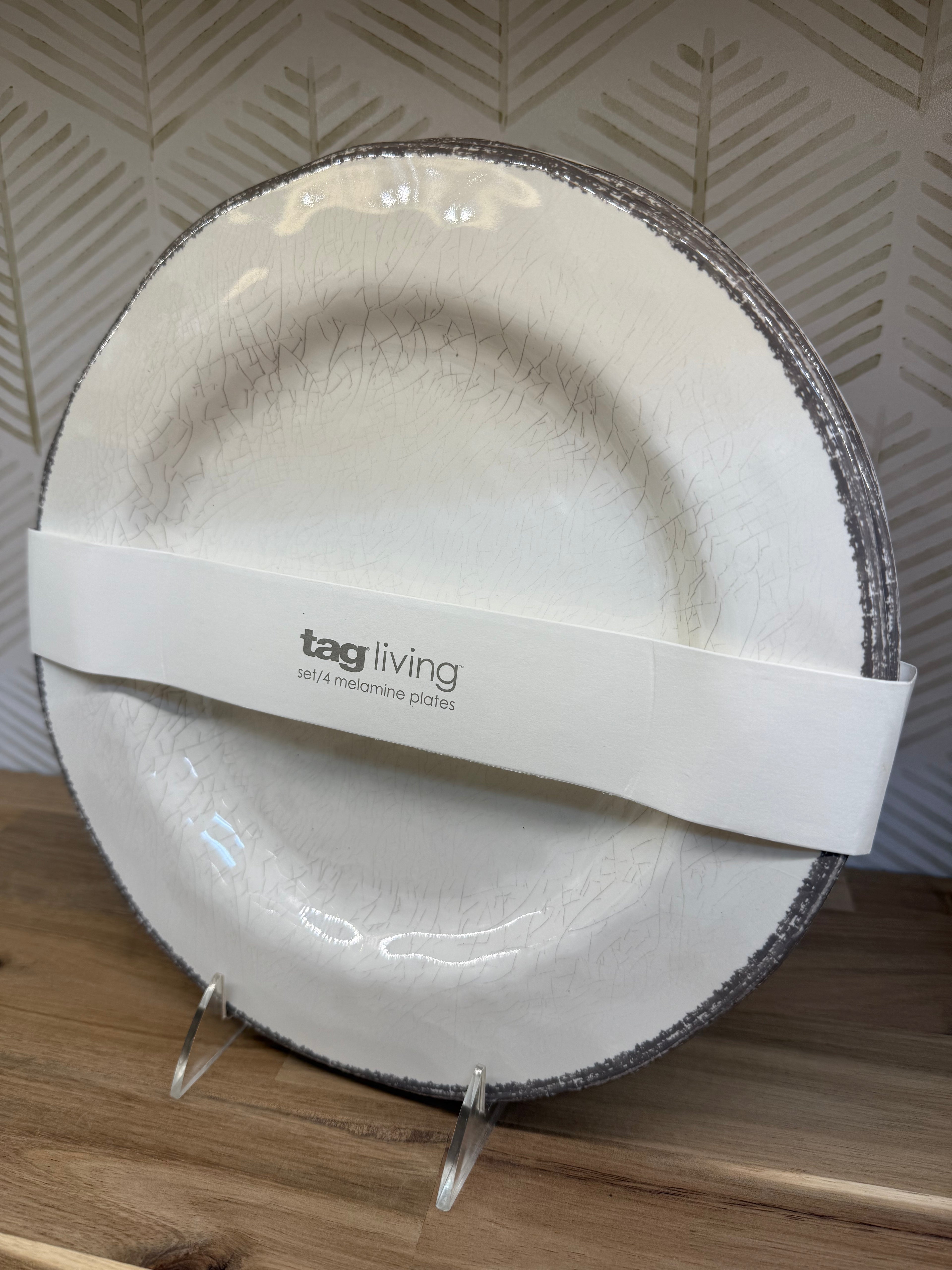 VERANDA MELAMINE DINNER PLATE: SET OF 4