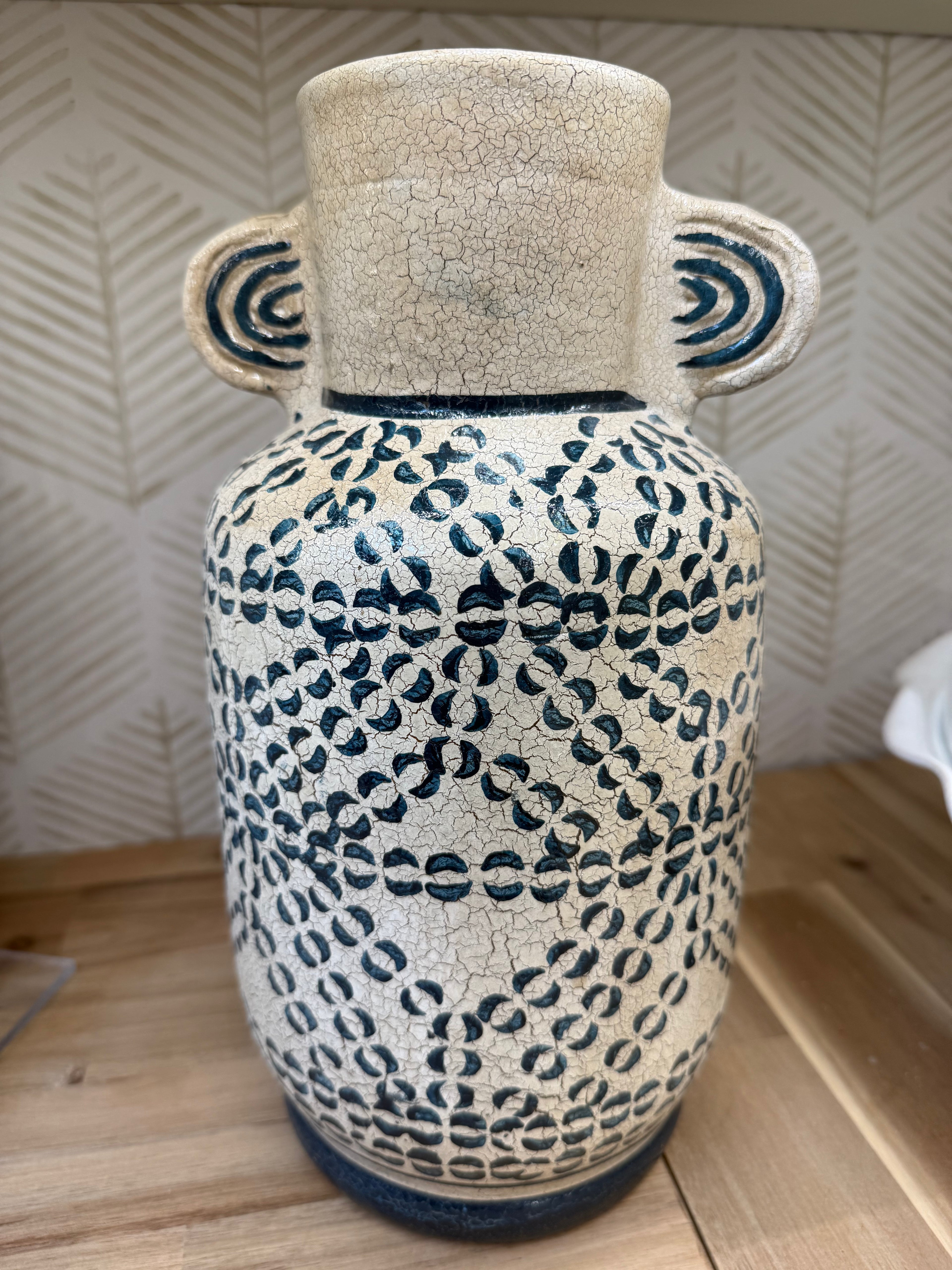 DELPHINE TALL VASE WITH HANDLES