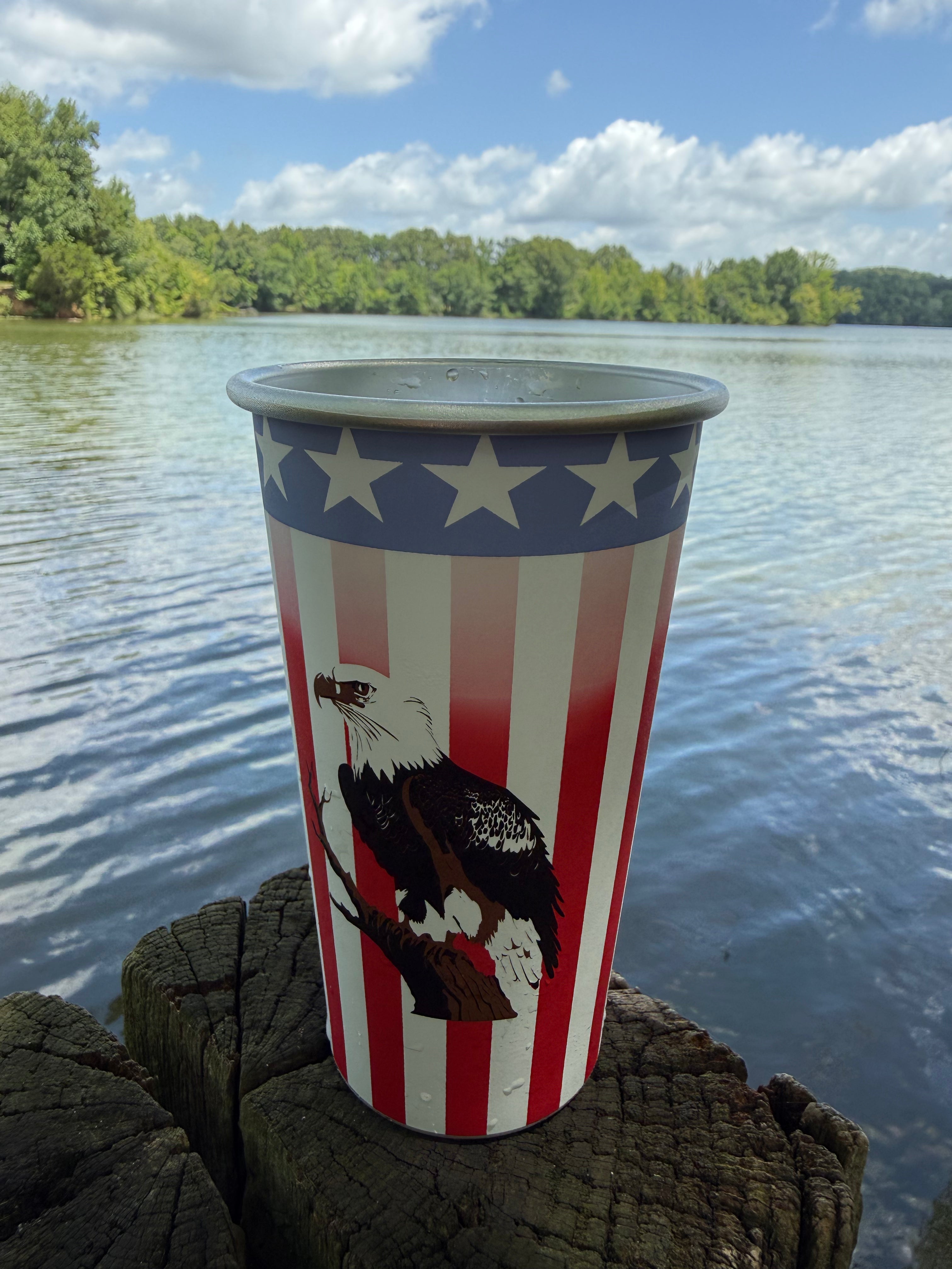 Aluminum Color Changing Cup  (20 oz) - Eagle