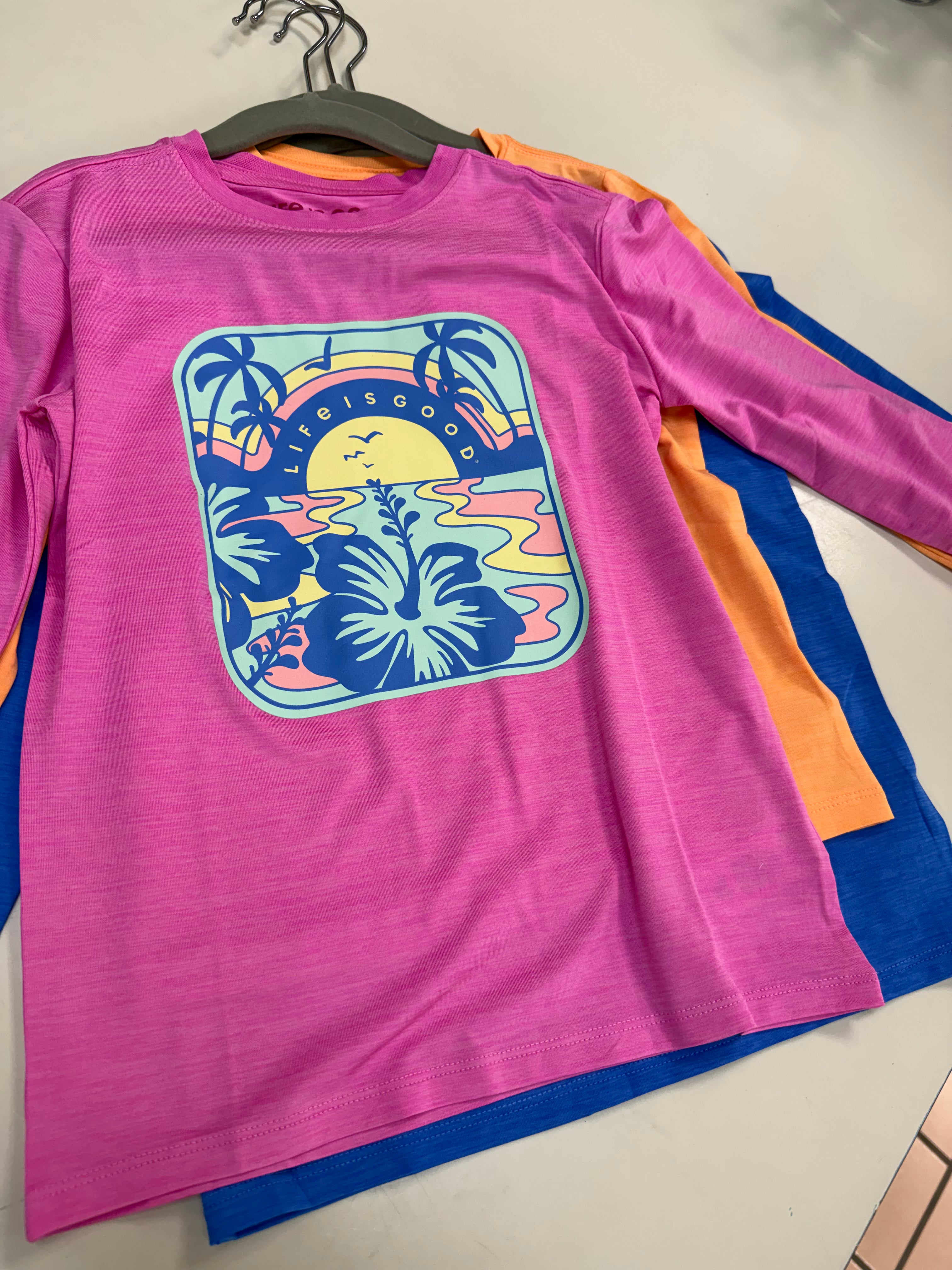 KID'S MELTING TROPICAL SEA LONG SLEEVE