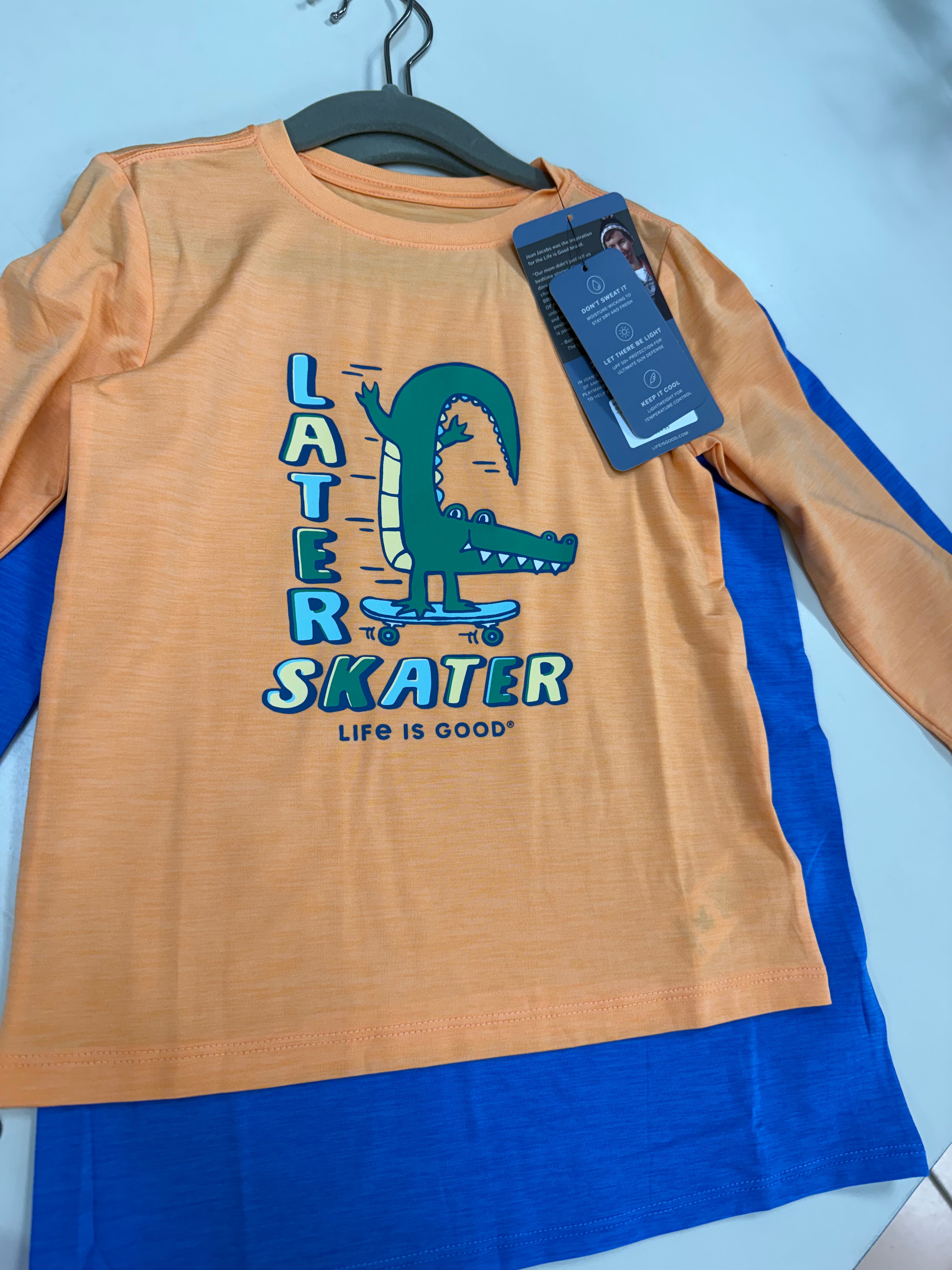 TODDLER LATER SKATER ALLIGATOR LONG SLEEVE
