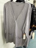 ESCAPE BY HABITAT COTTON SLUB CARDI FOG