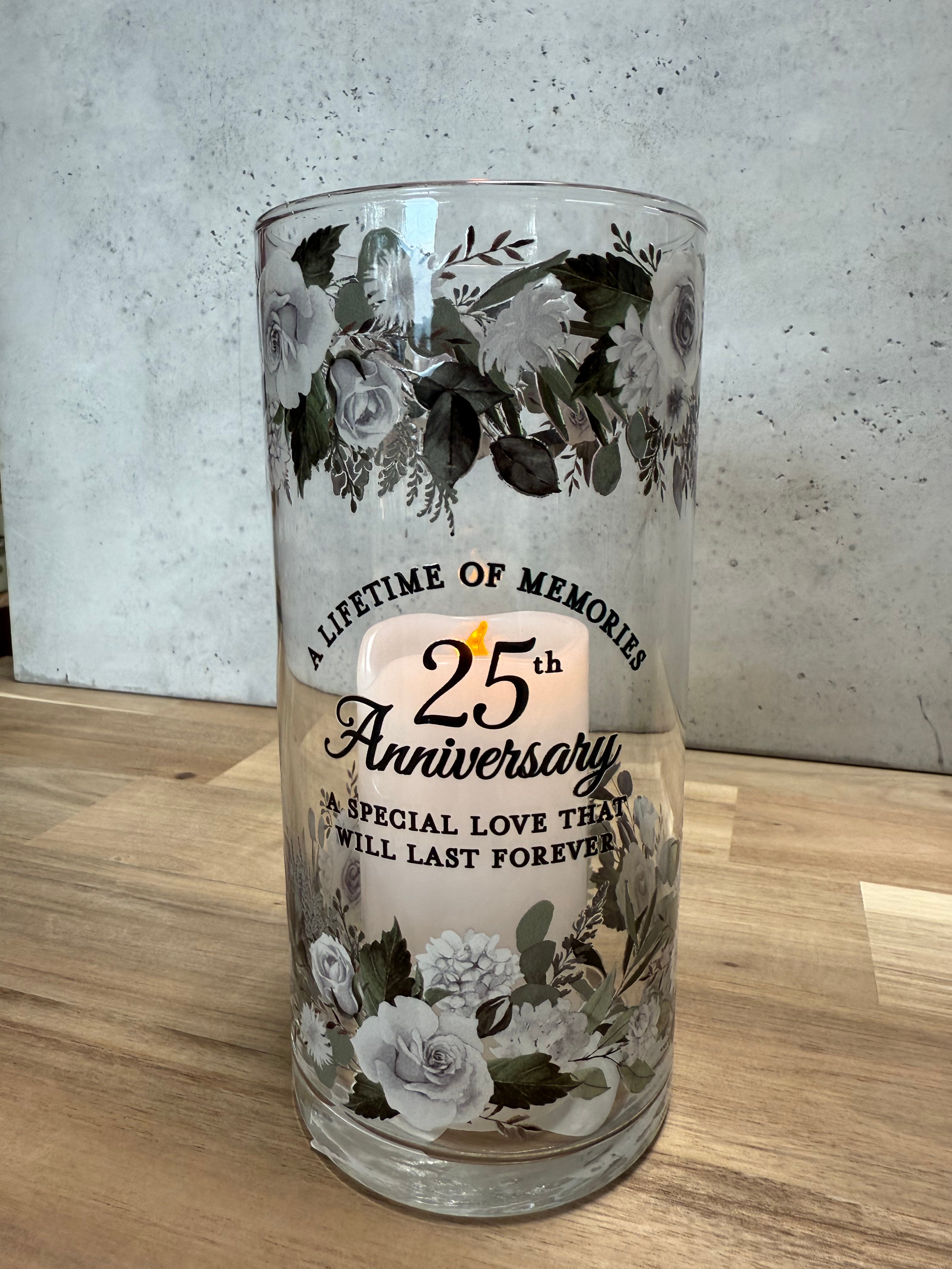 25th Anniversary Hurricane Candle