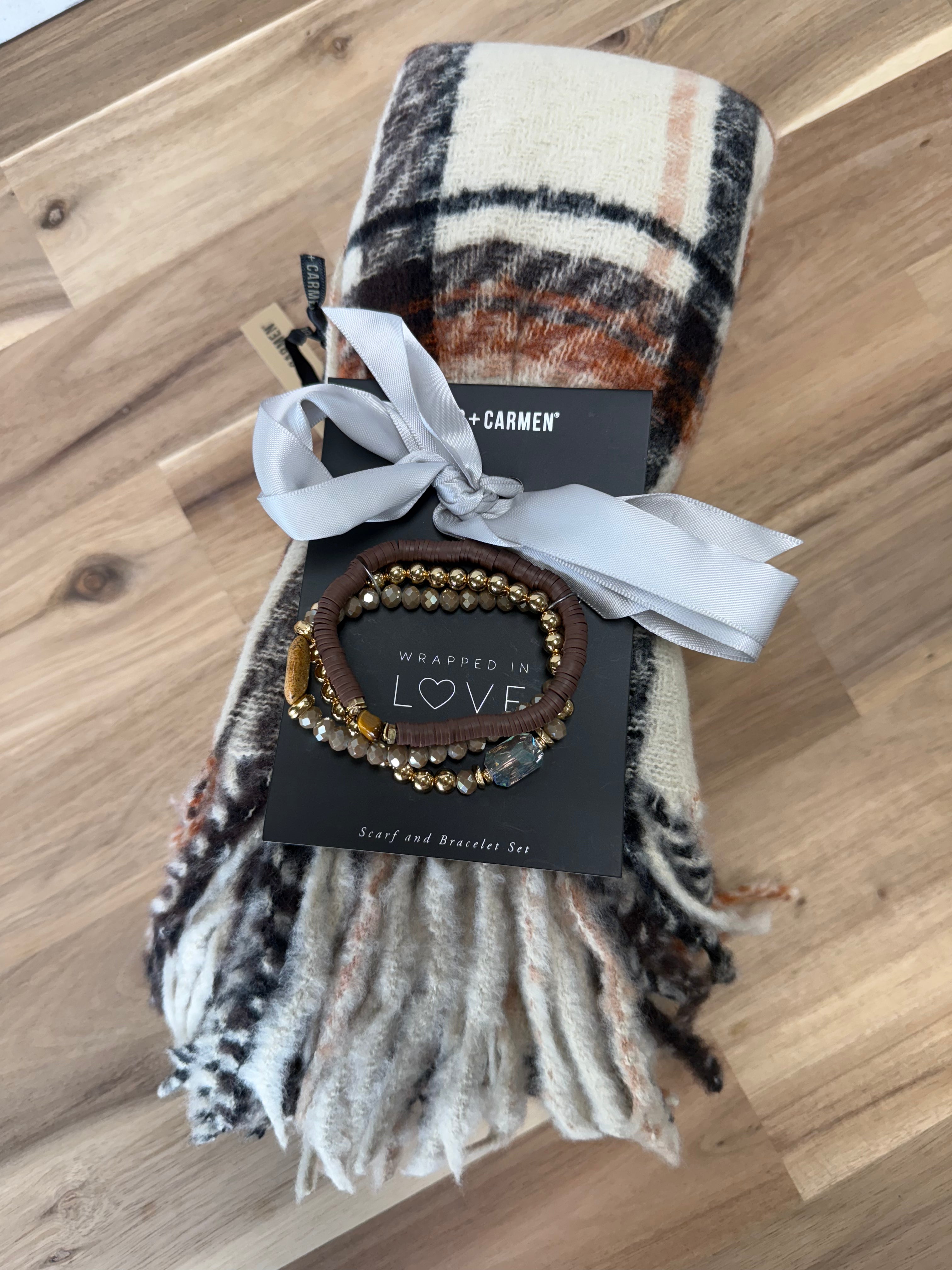 Scarf + Bracelet Set