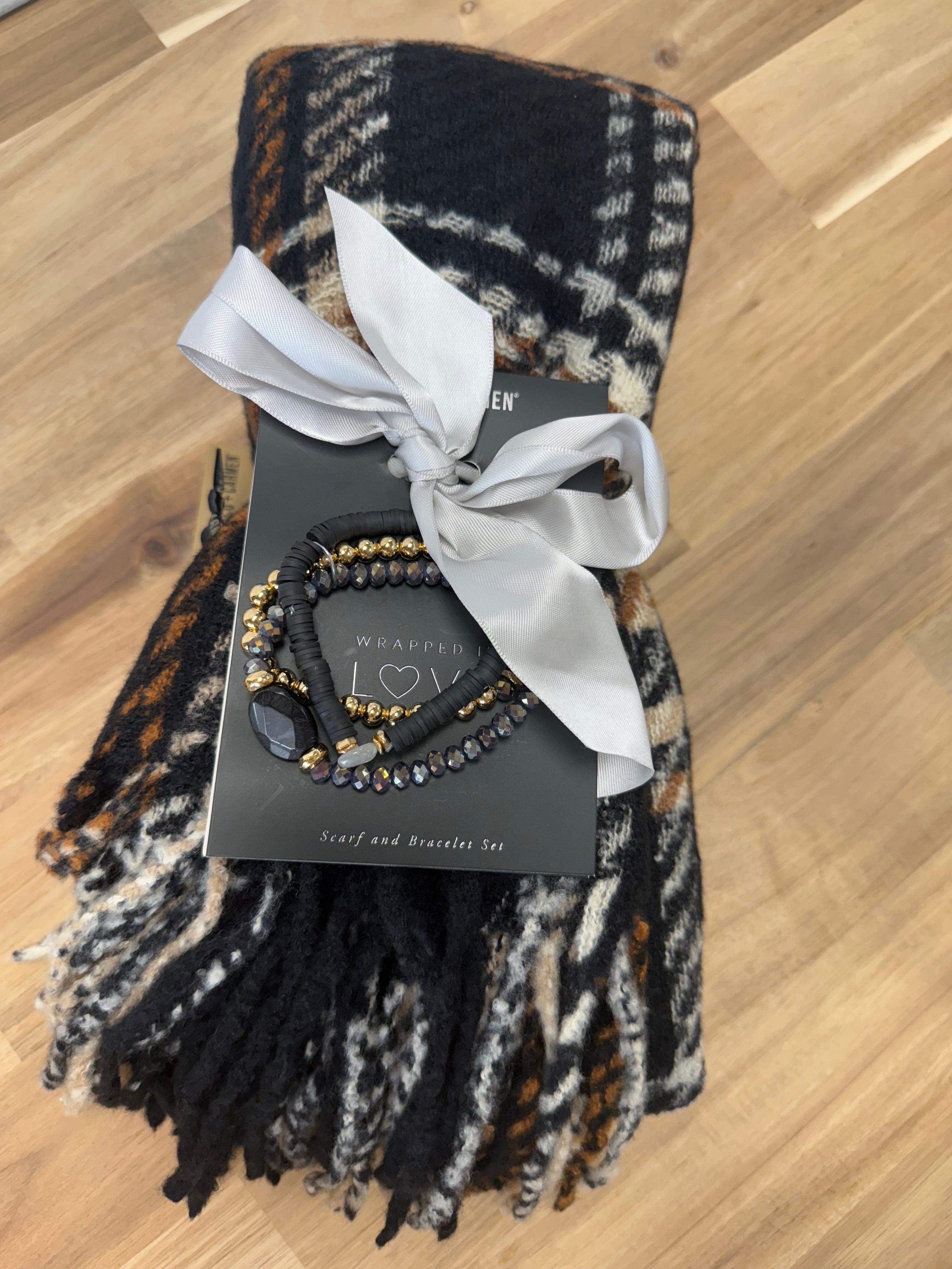 Scarf + Bracelet Set
