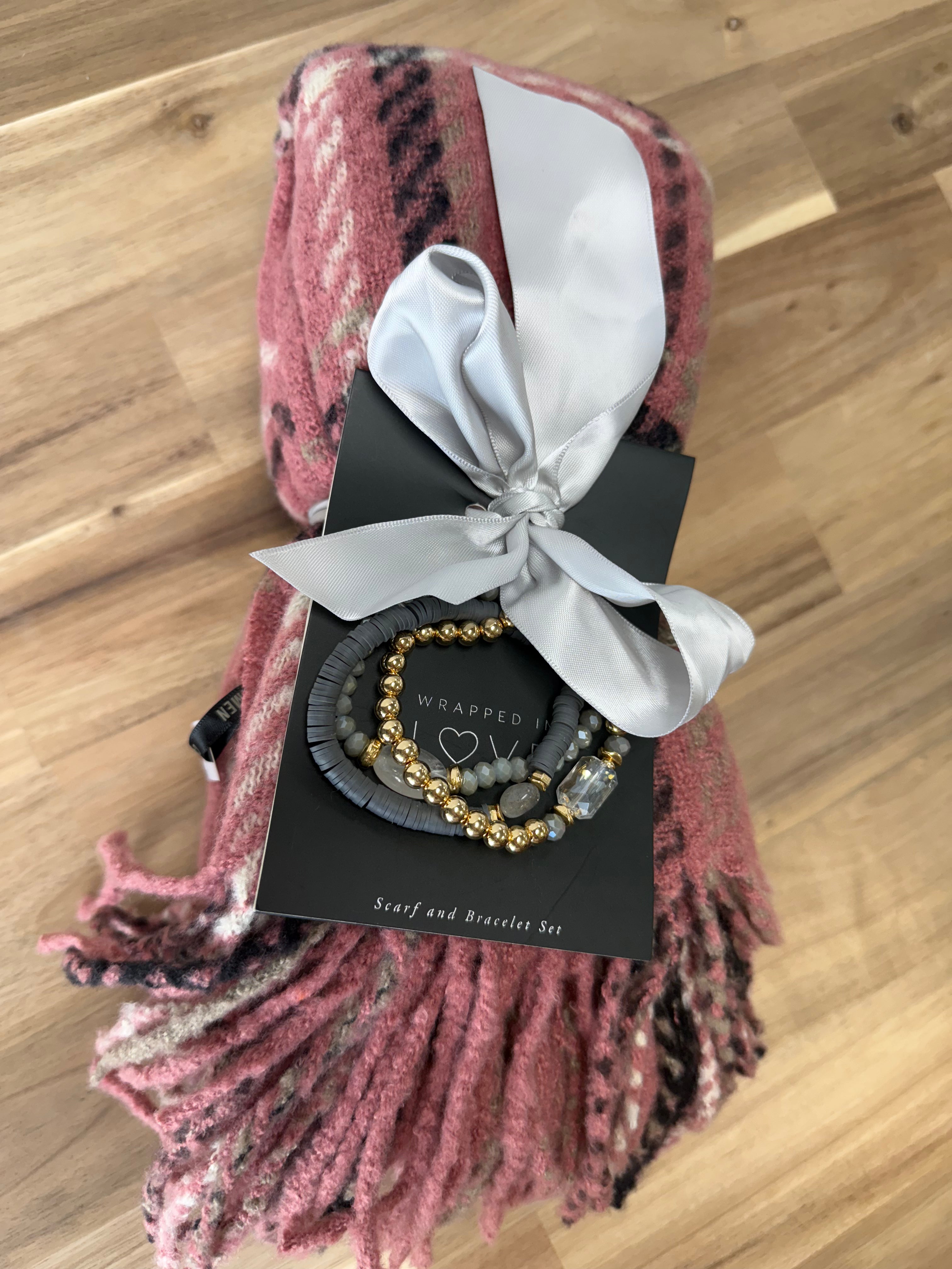 Scarf + Bracelet Set